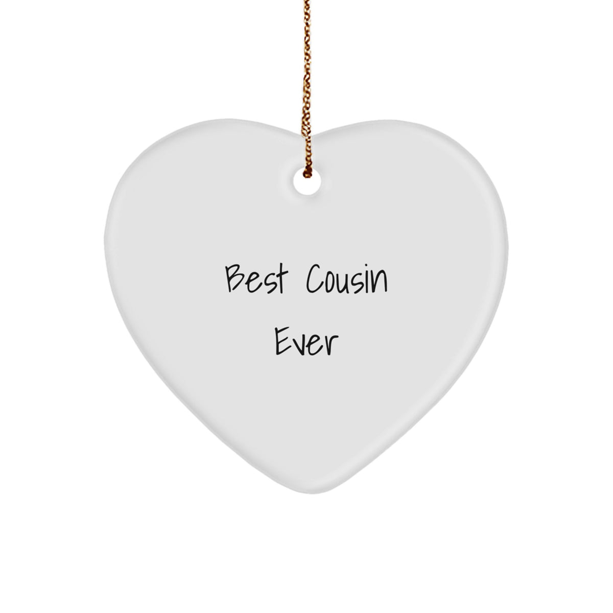 Cousin Christmas Ornament Keepsake Gift for Him - Best Cousin Ever - Image 1