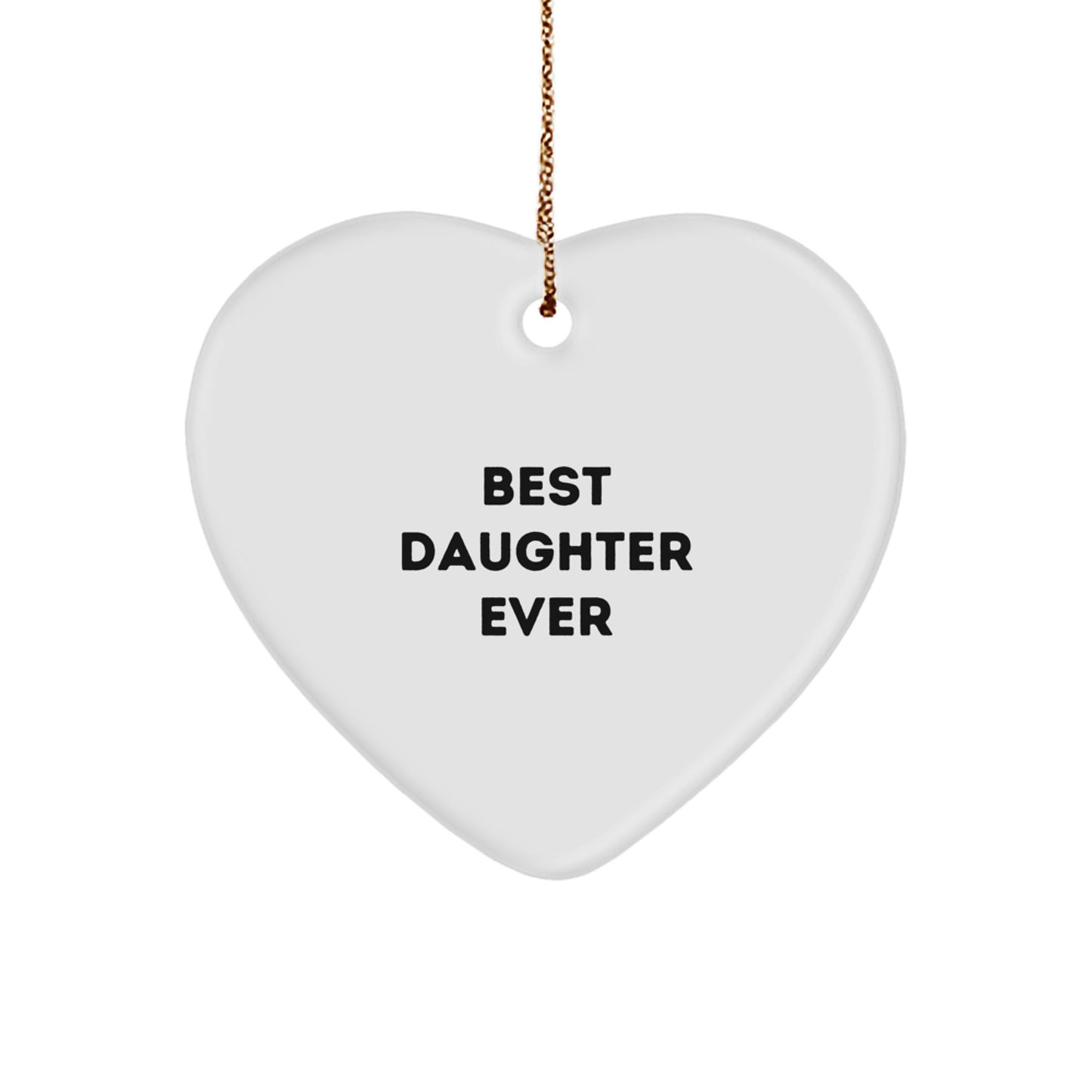 Novelty Christmas Ornament for Grandma – Best Daughter Ever Gift - Image 1
