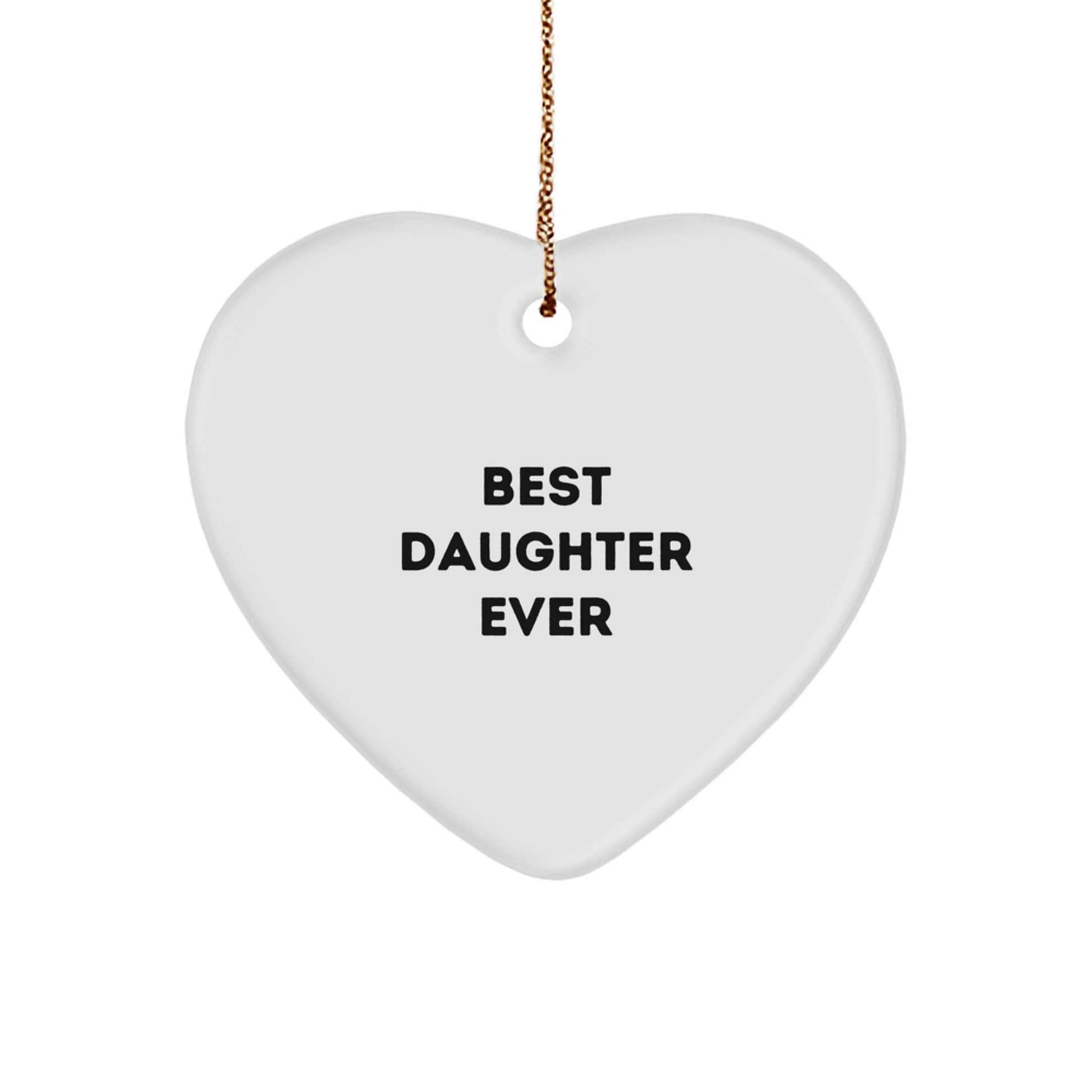 Novelty Christmas Ornament for Grandma – Best Daughter Ever Gift - Image 1