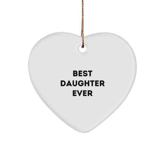 Novelty Christmas Ornament for Grandma – Best Daughter Ever Gift - Image 1