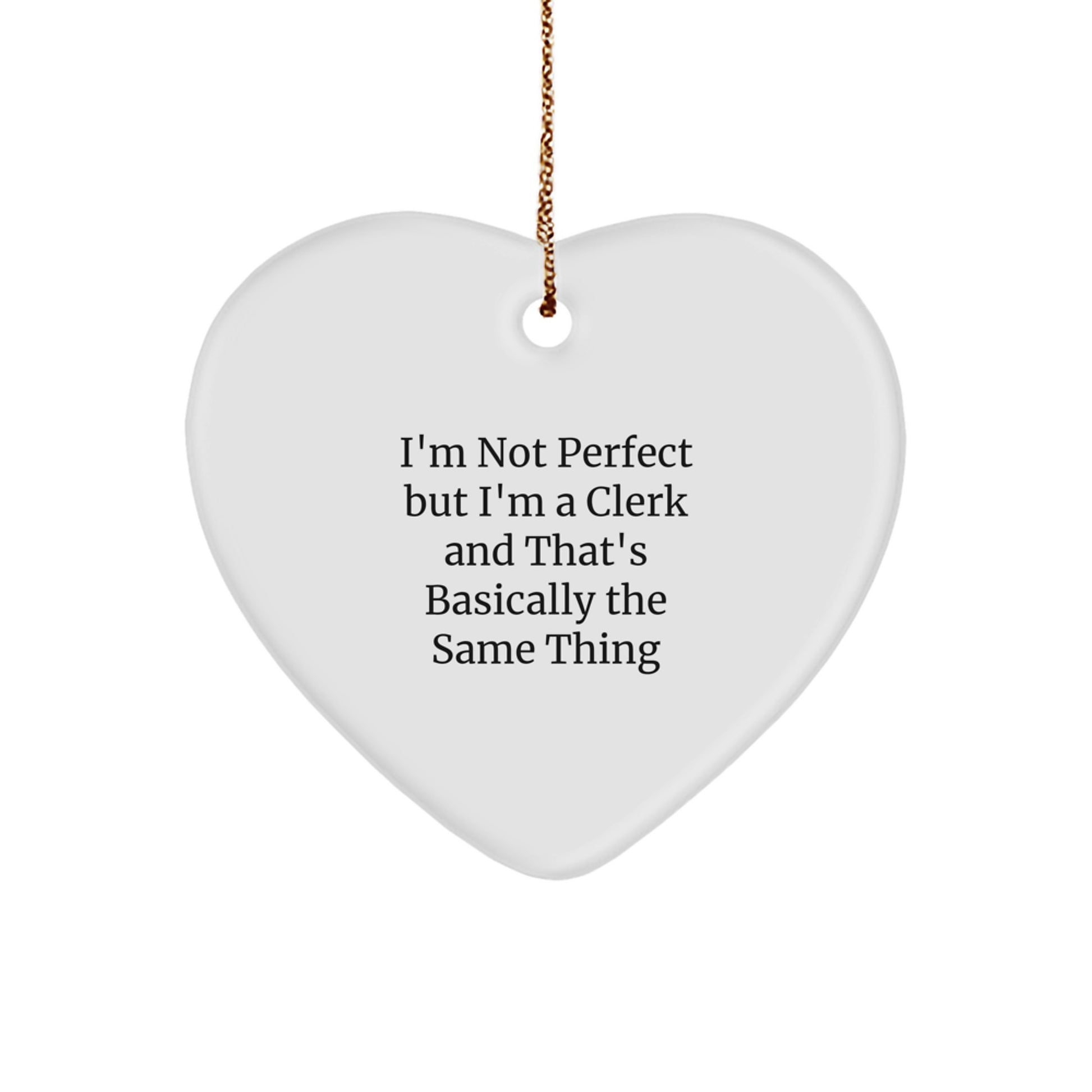 Clerk Keepsake Christmas Ornament for Him Gift - Image 1
