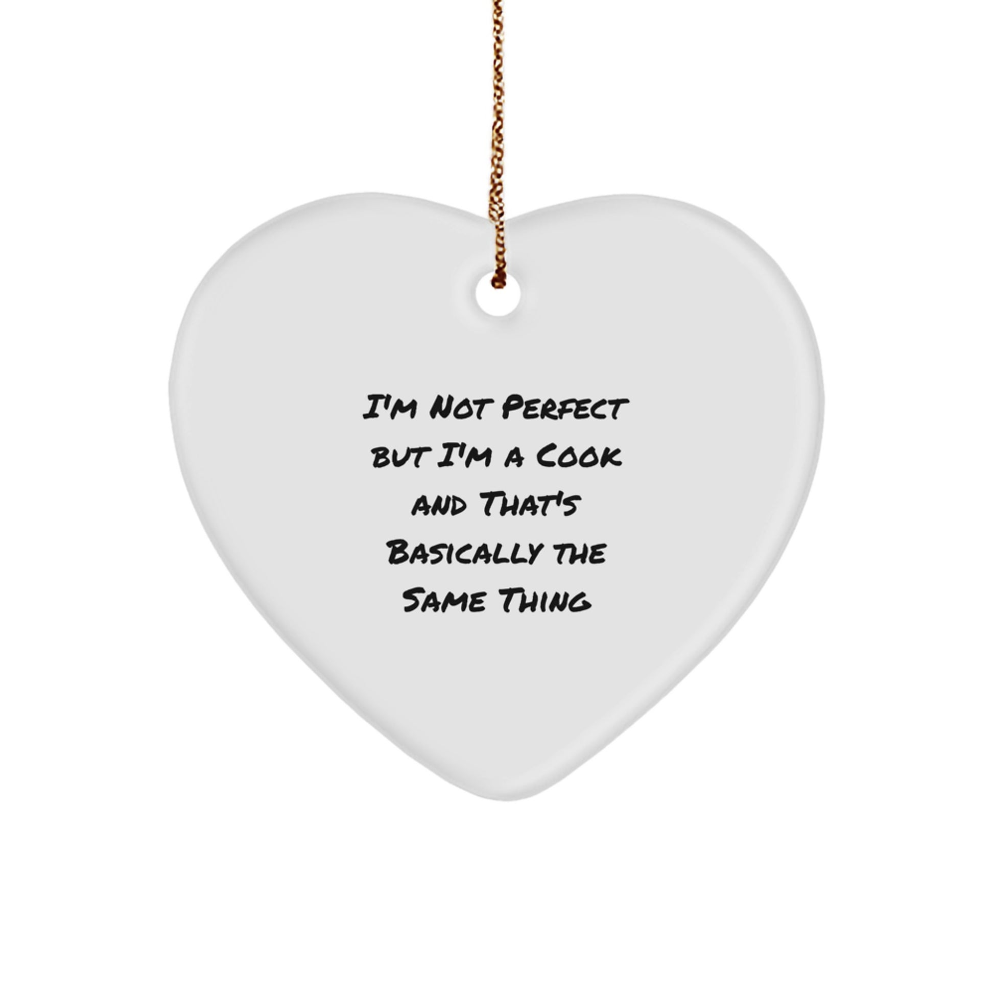 Favorite Cook Heart Ornament Christmas Gift for Kids - Image 1
