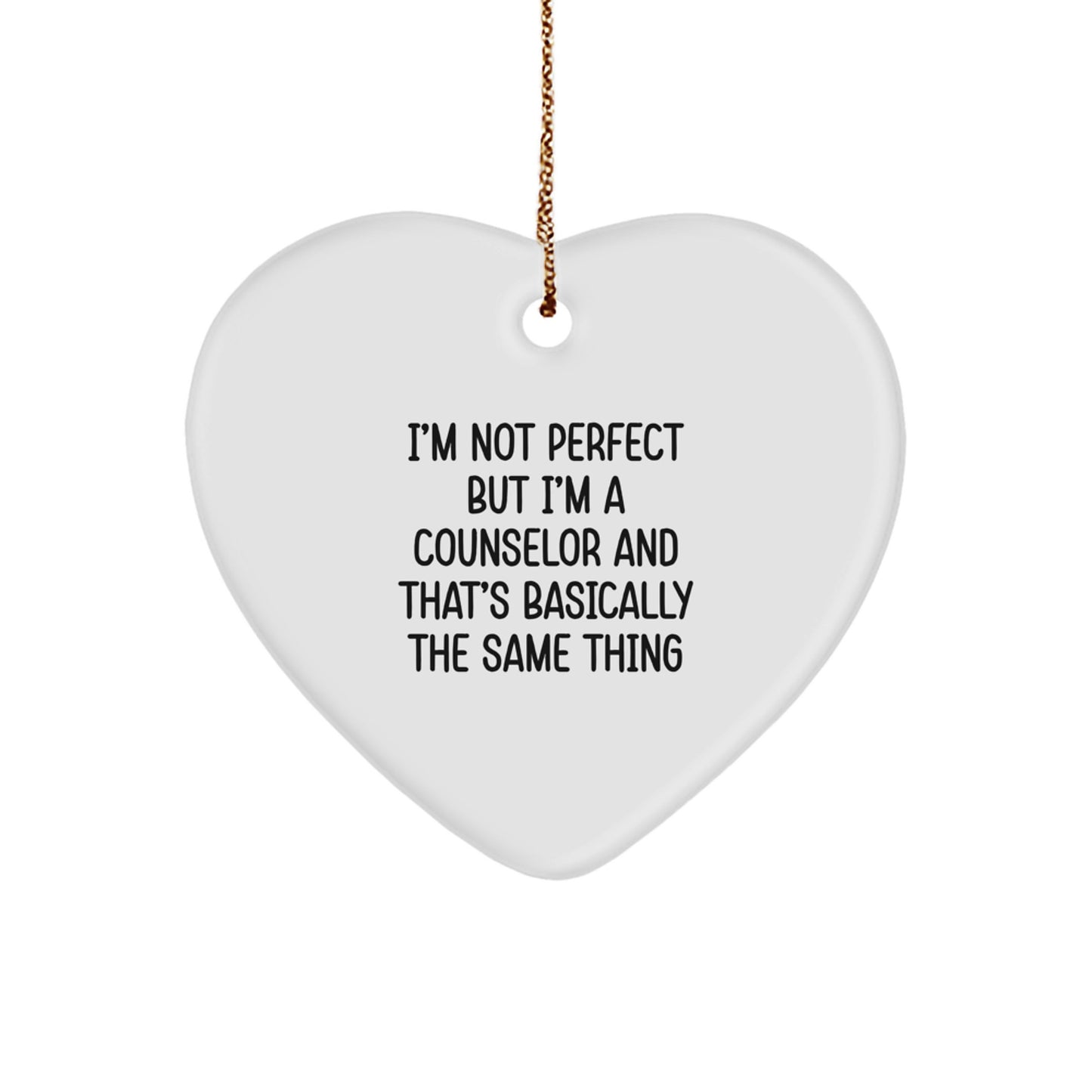 Counselor Keepsake Heartfelt Special Christmas Ornament for Him Gift - Image 1