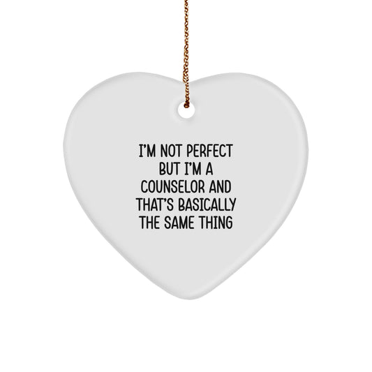 Counselor Keepsake Heartfelt Special Christmas Ornament for Him Gift - Image 1