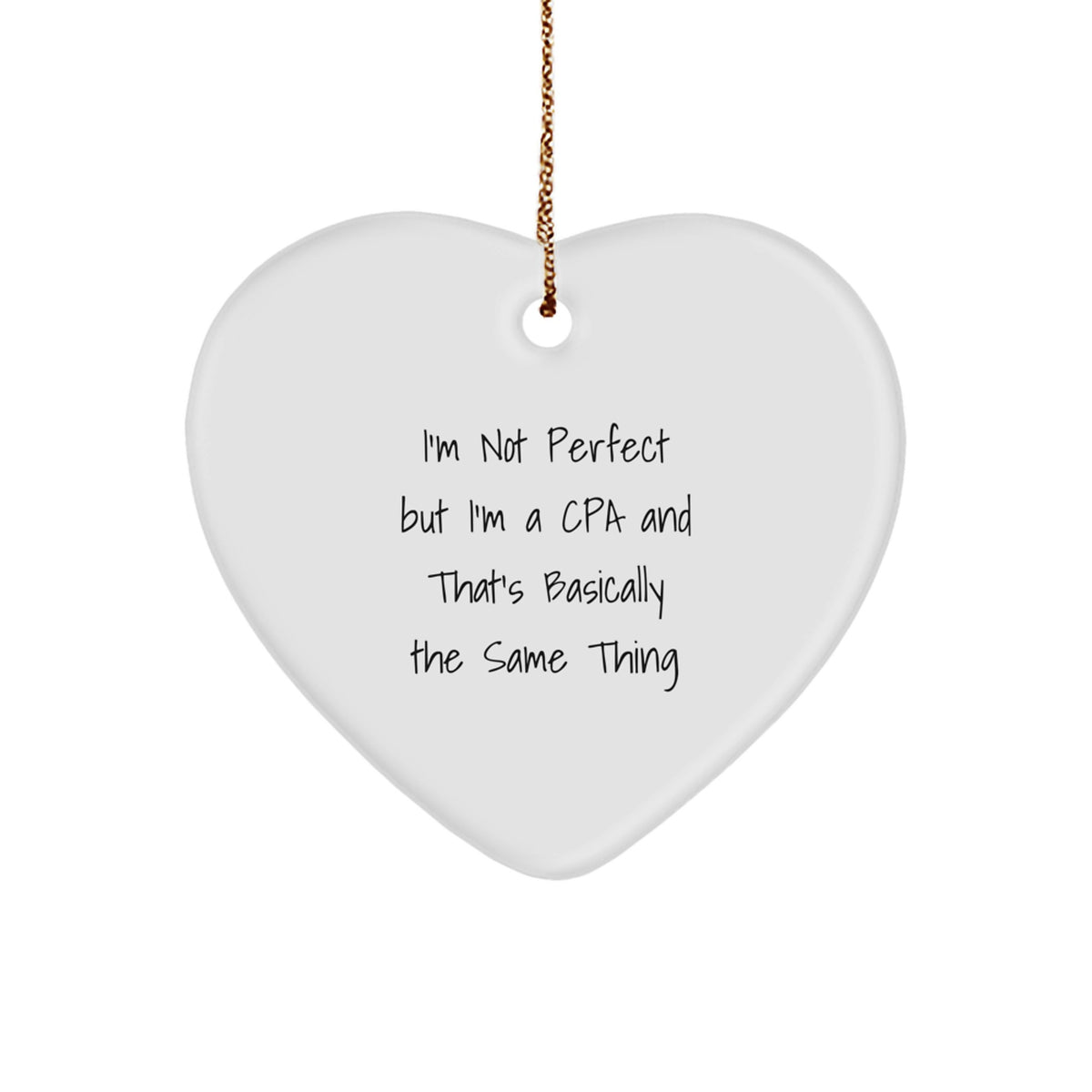 Cpa Keepsake Christmas Ornament for Him Professional Pride Gift - Image 1