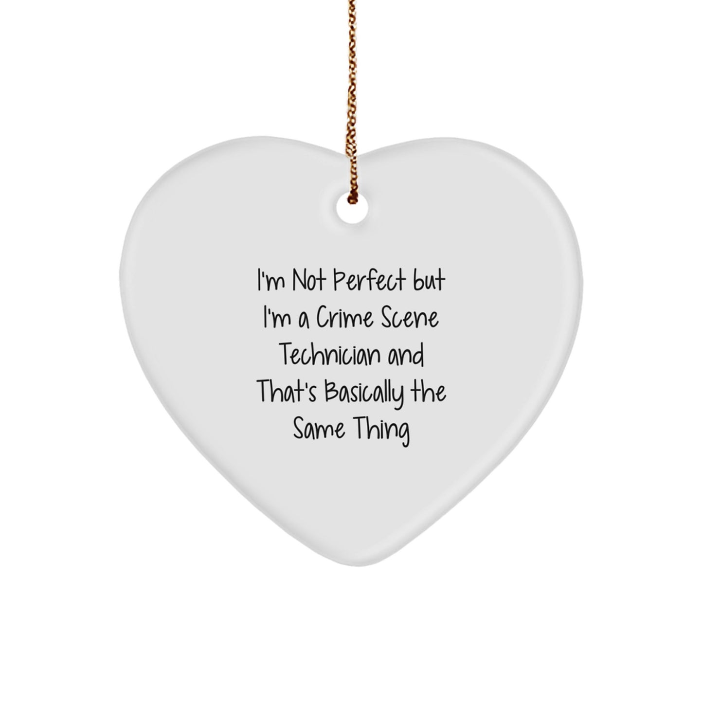 Crime Scene Technician Keepsake Christmas Ornament for Him Gift - Image 1