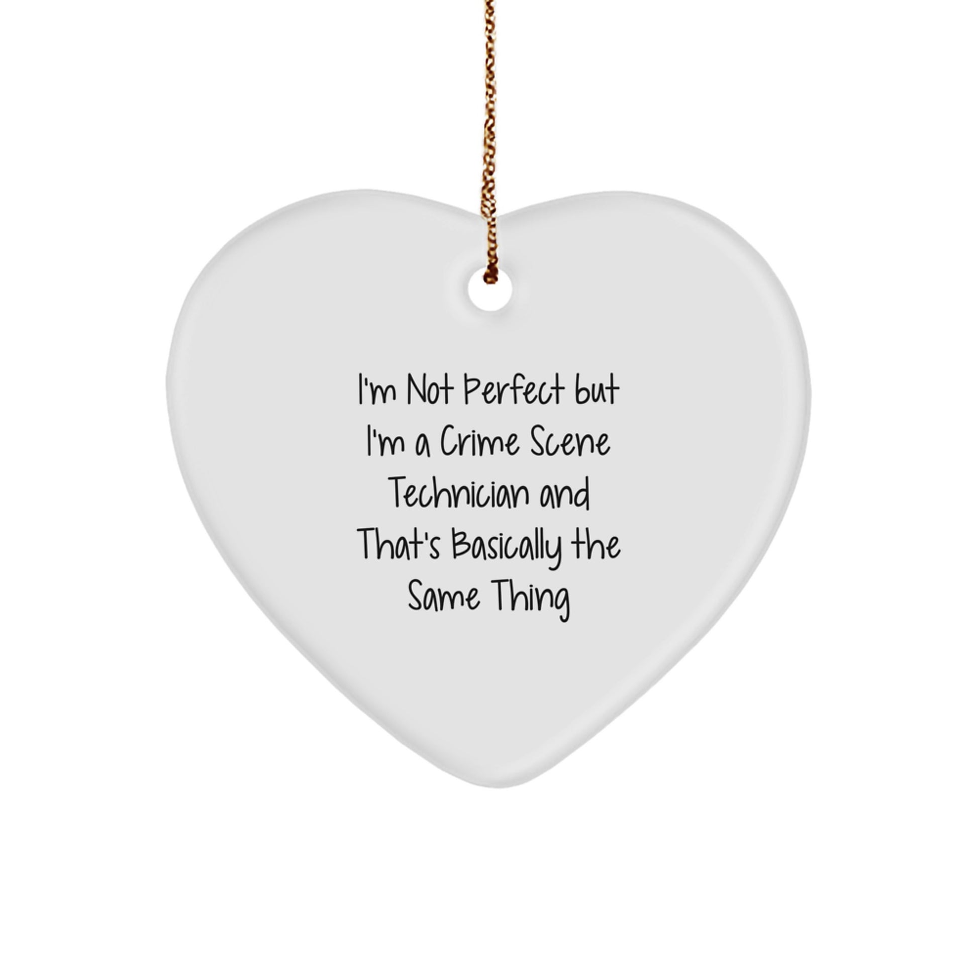 Crime Scene Technician Keepsake Christmas Ornament for Him Gift - Image 1