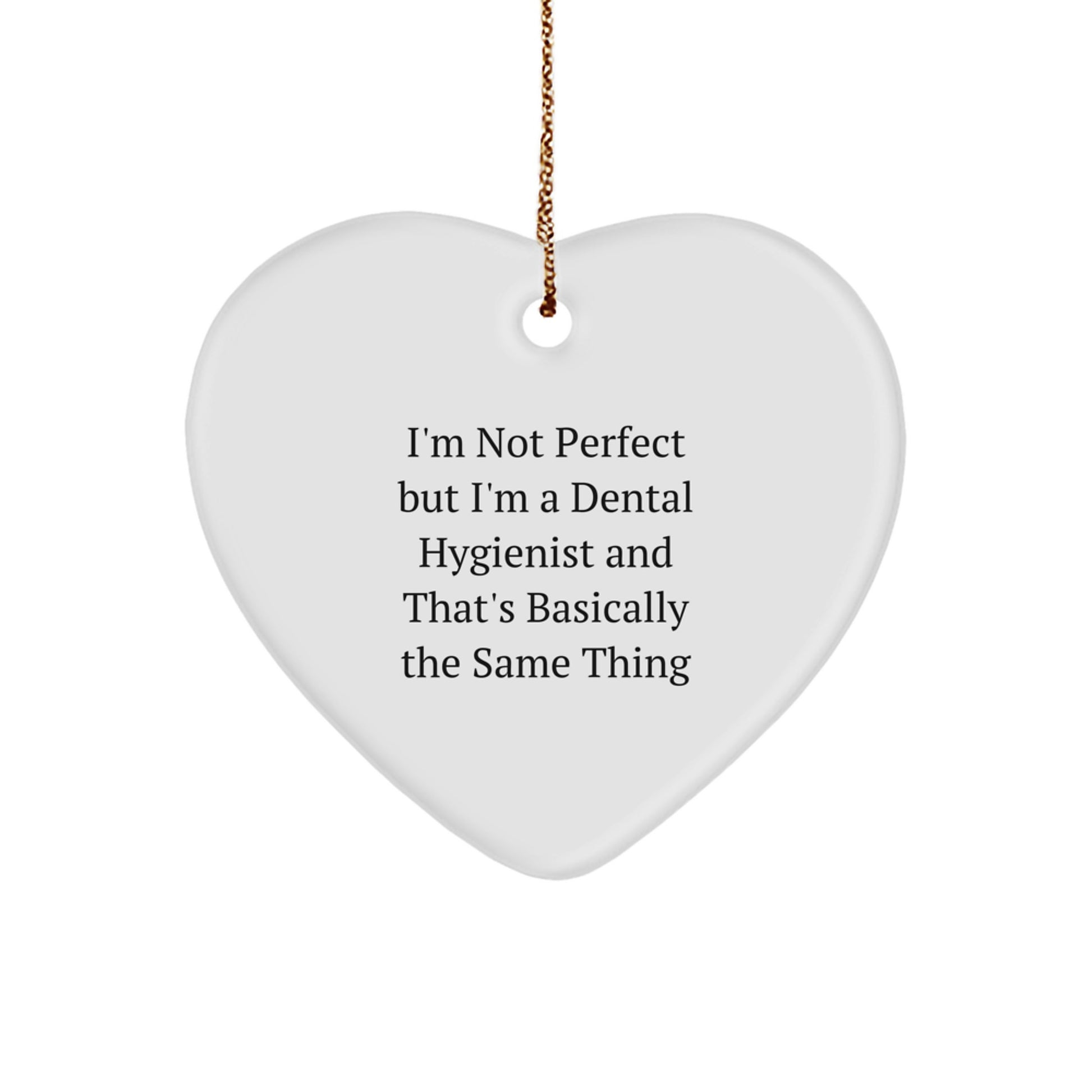 Dental Hygienist Heart Ornament Coworkers Surprise Christmas Gift - Image 1