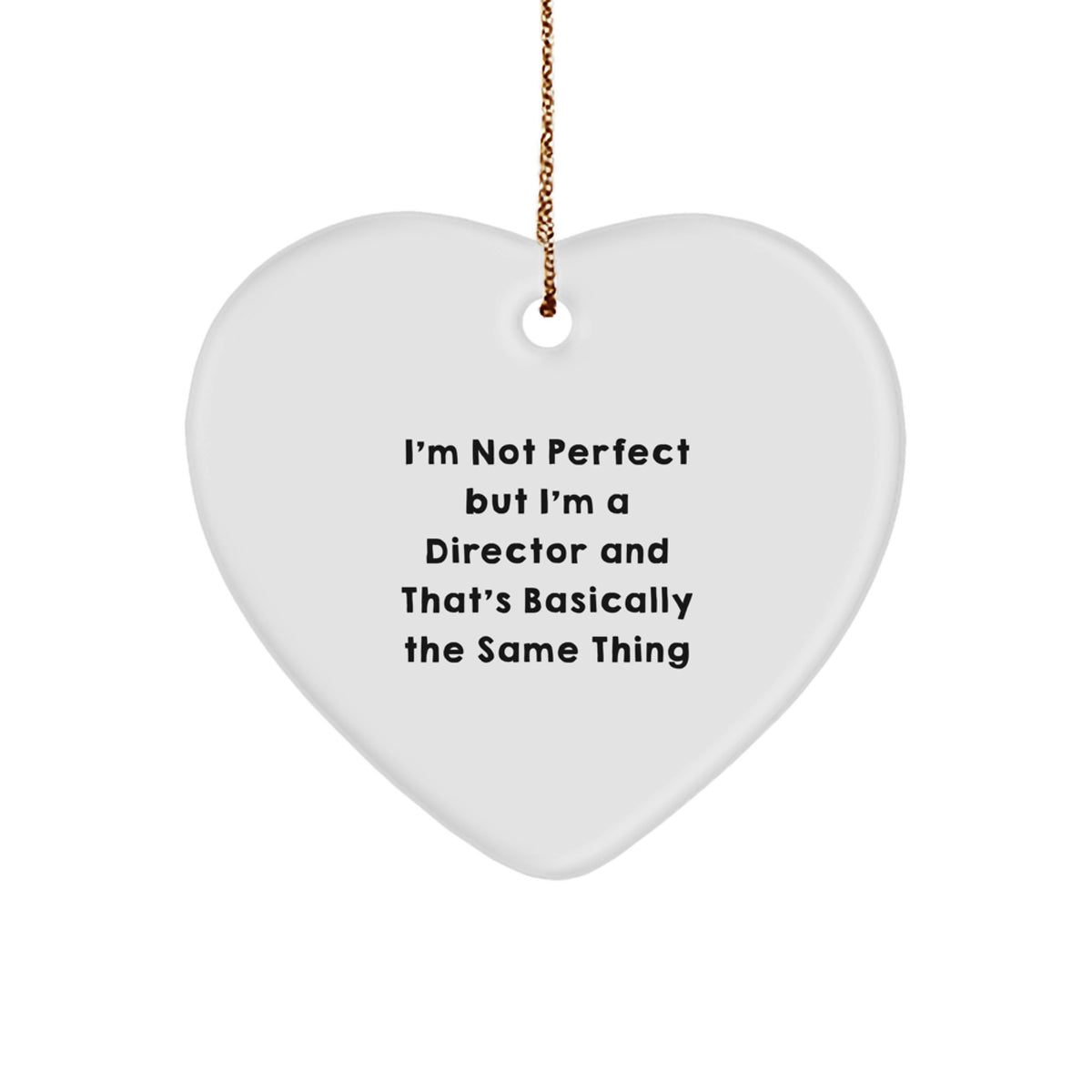 Christmas Gift Director Heart Ornament Present for Her - Image 1