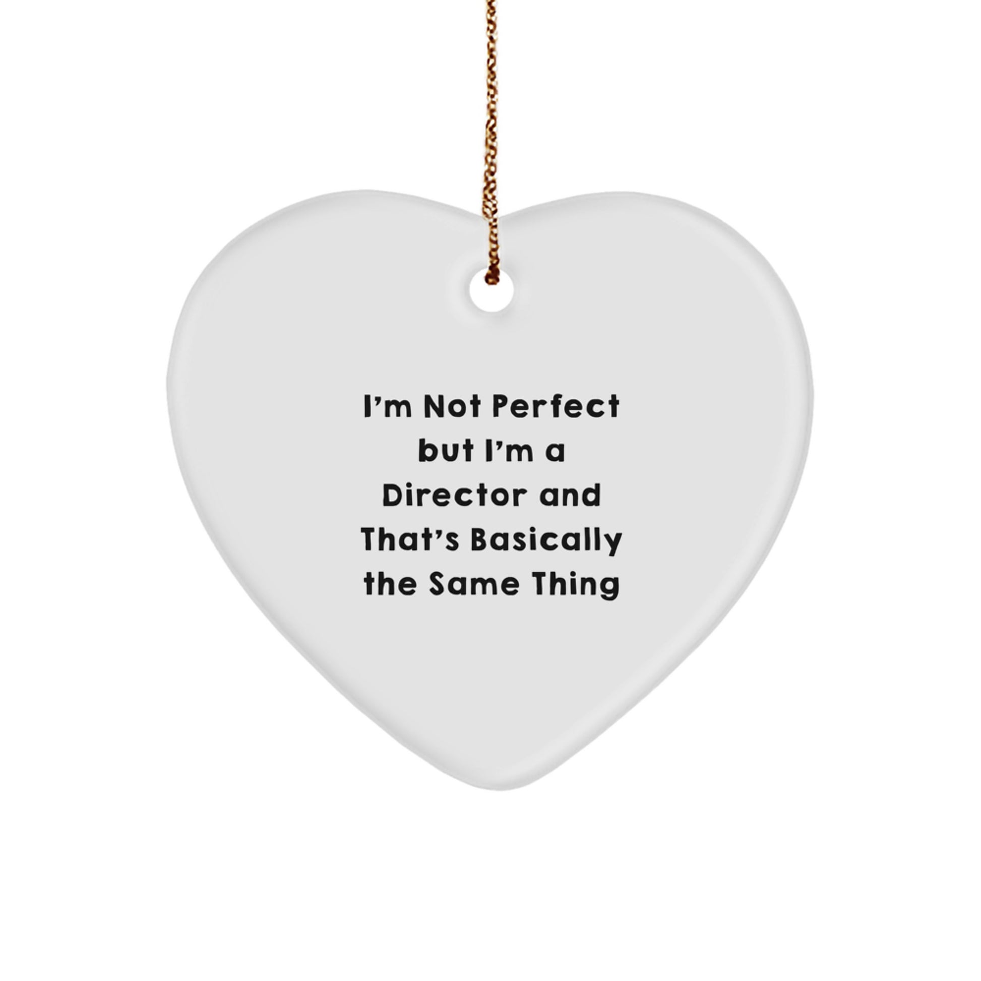 Christmas Gift Director Heart Ornament Present for Her - Image 1