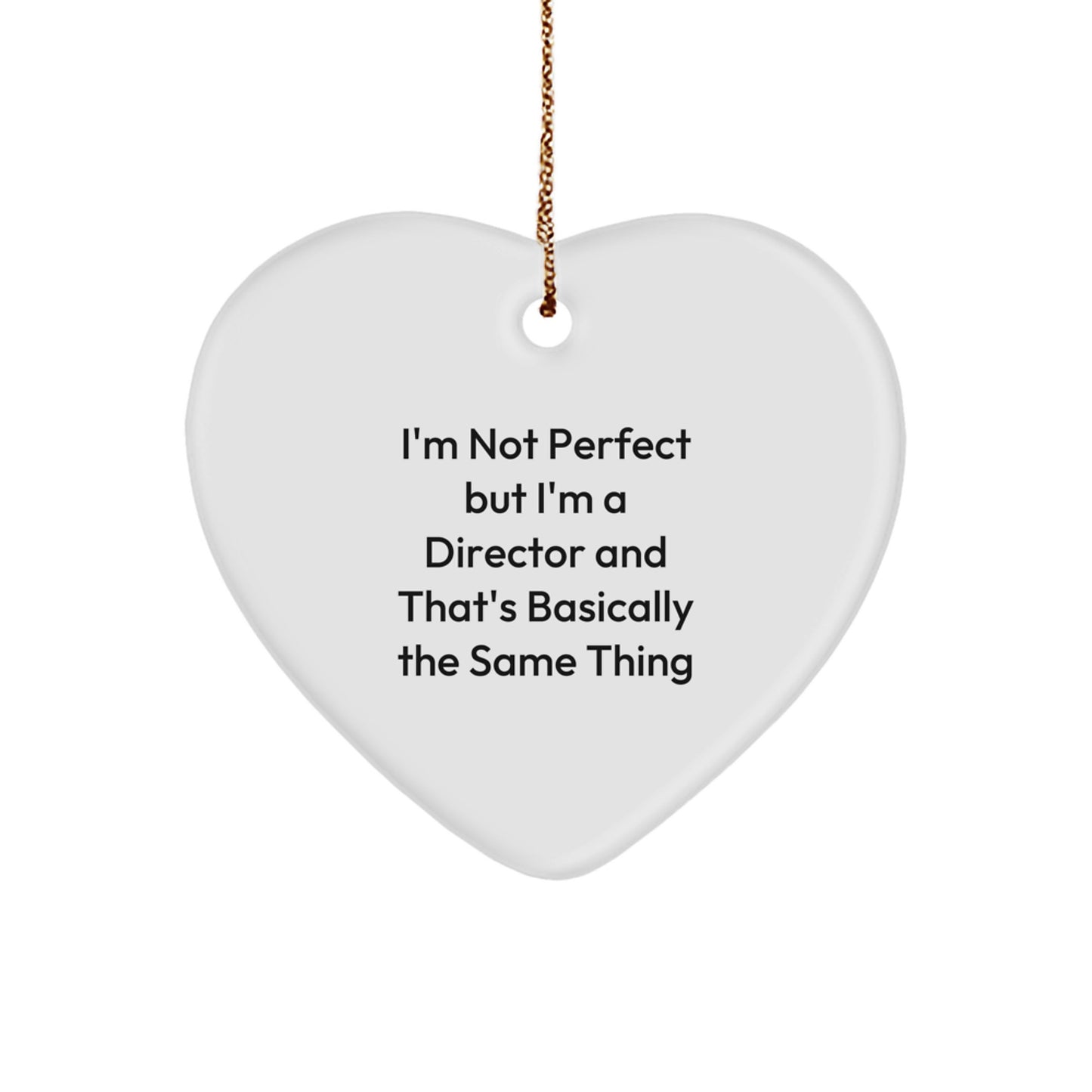 Director Heart Ornament Christmas Gift for Coworkers Idea - Image 1