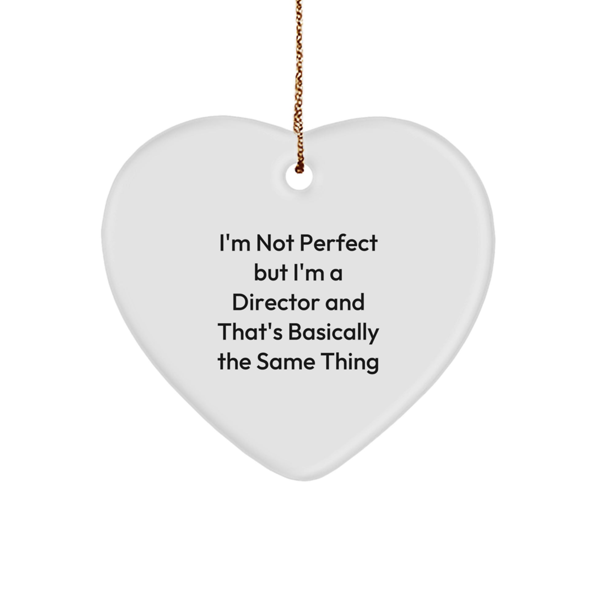 Director Heart Ornament Christmas Gift for Coworkers Idea - Image 1