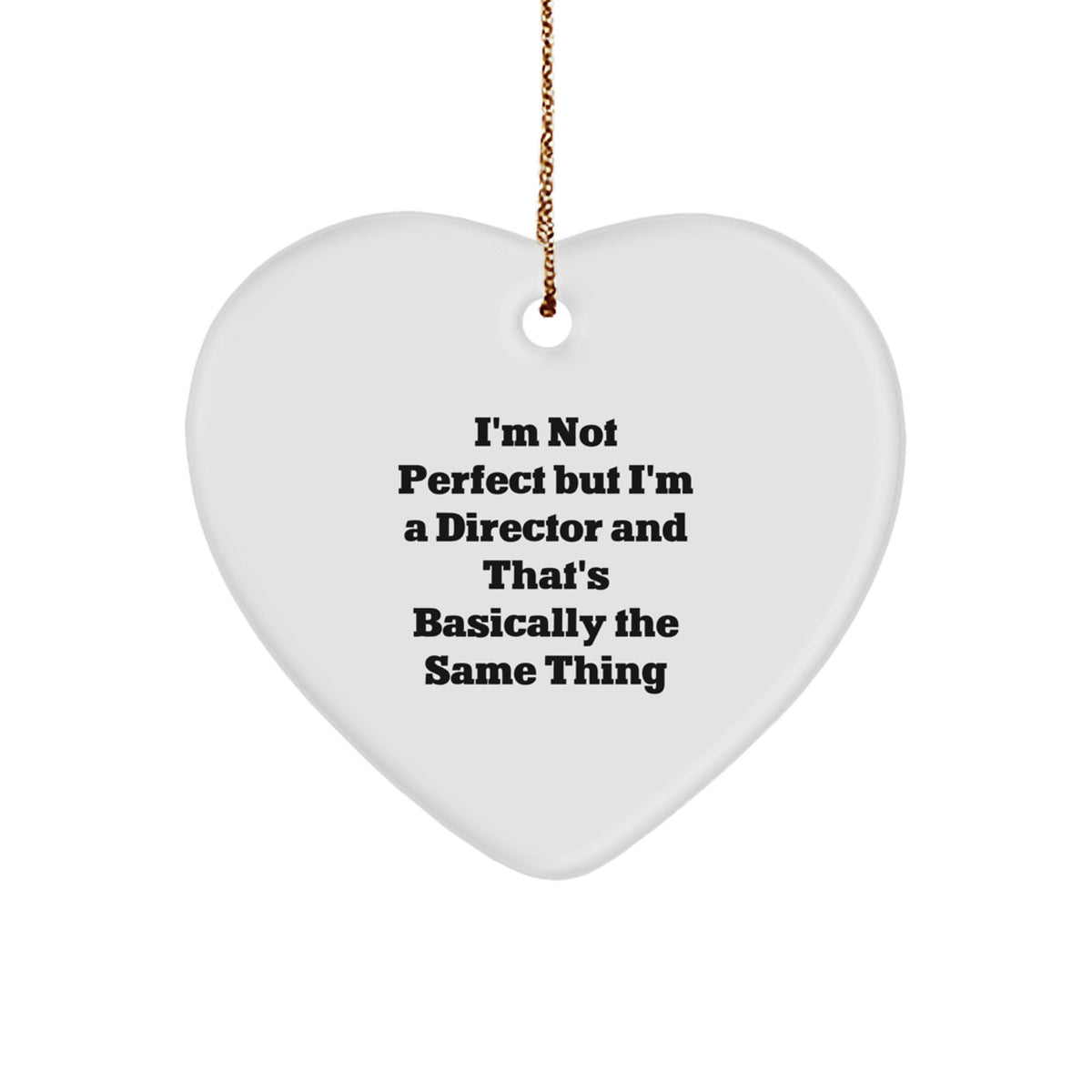 Director Heart Ornament Christmas Gift for Kids - Image 1