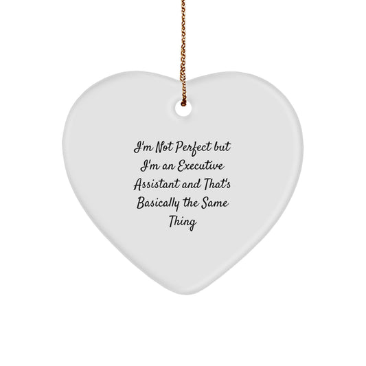Christmas Gift Surprise Executive Assistant Heart Ornament for Teens - Image 1