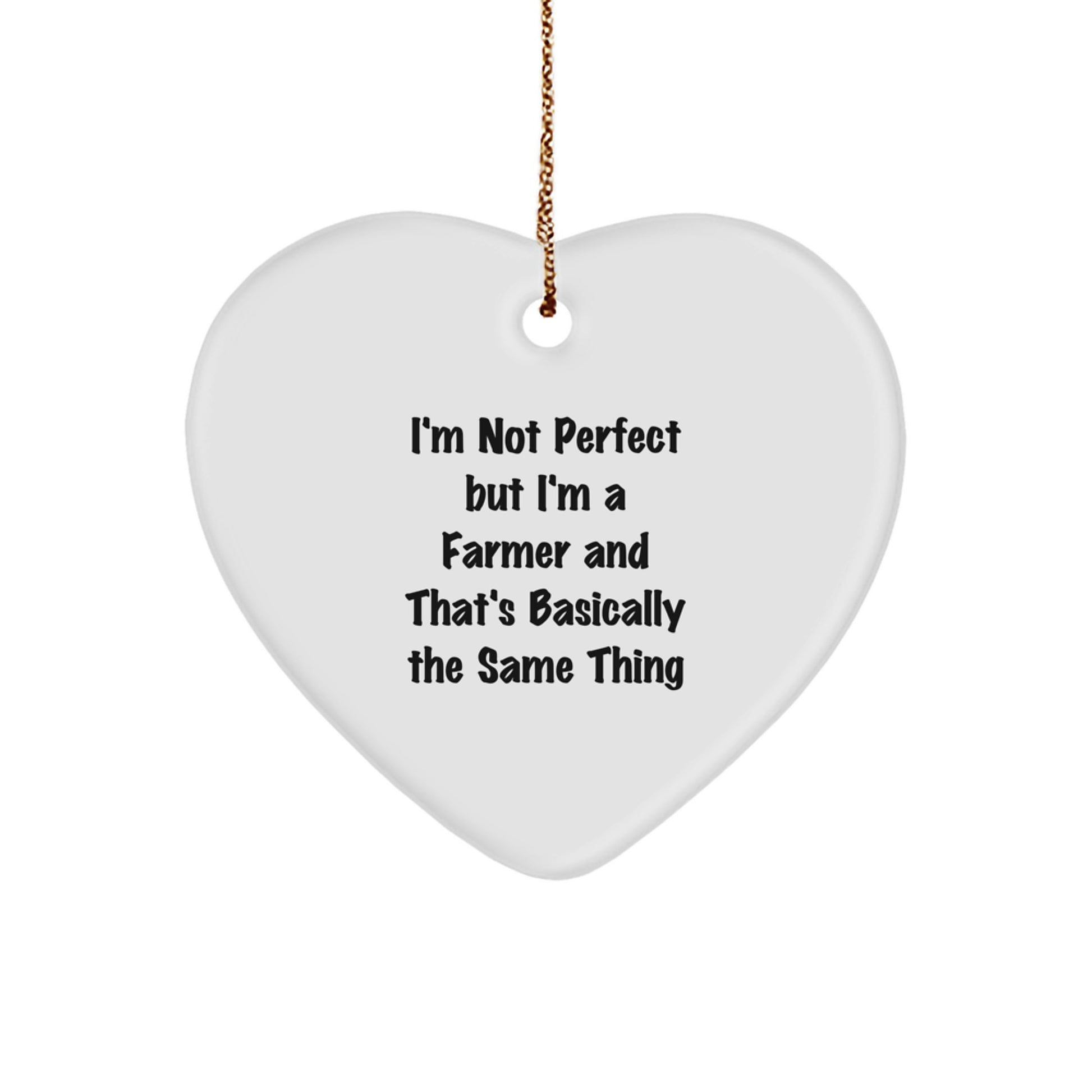 Farmer Christmas Ornament Humorous Unique Idea Gift for Coworkers - Image 1