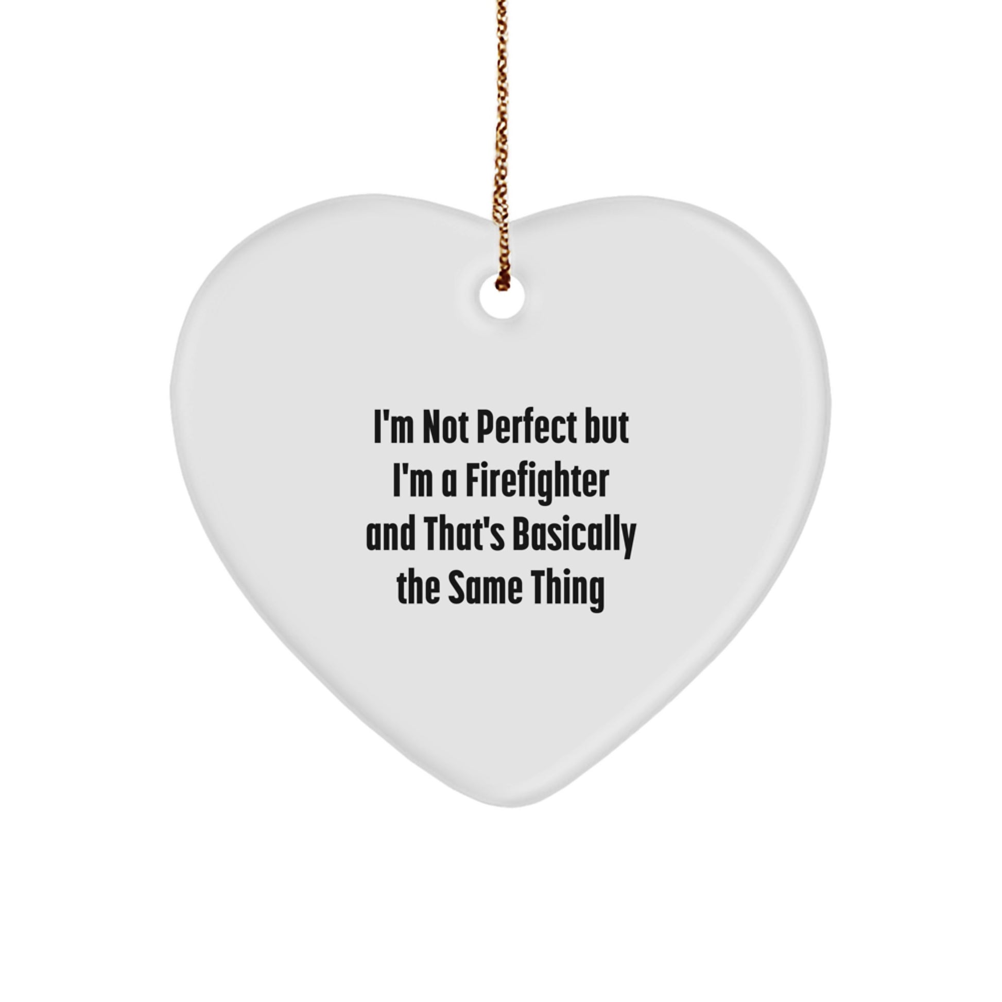 Firefighter Keepsake Christmas Ornament for Him Gift - Image 1