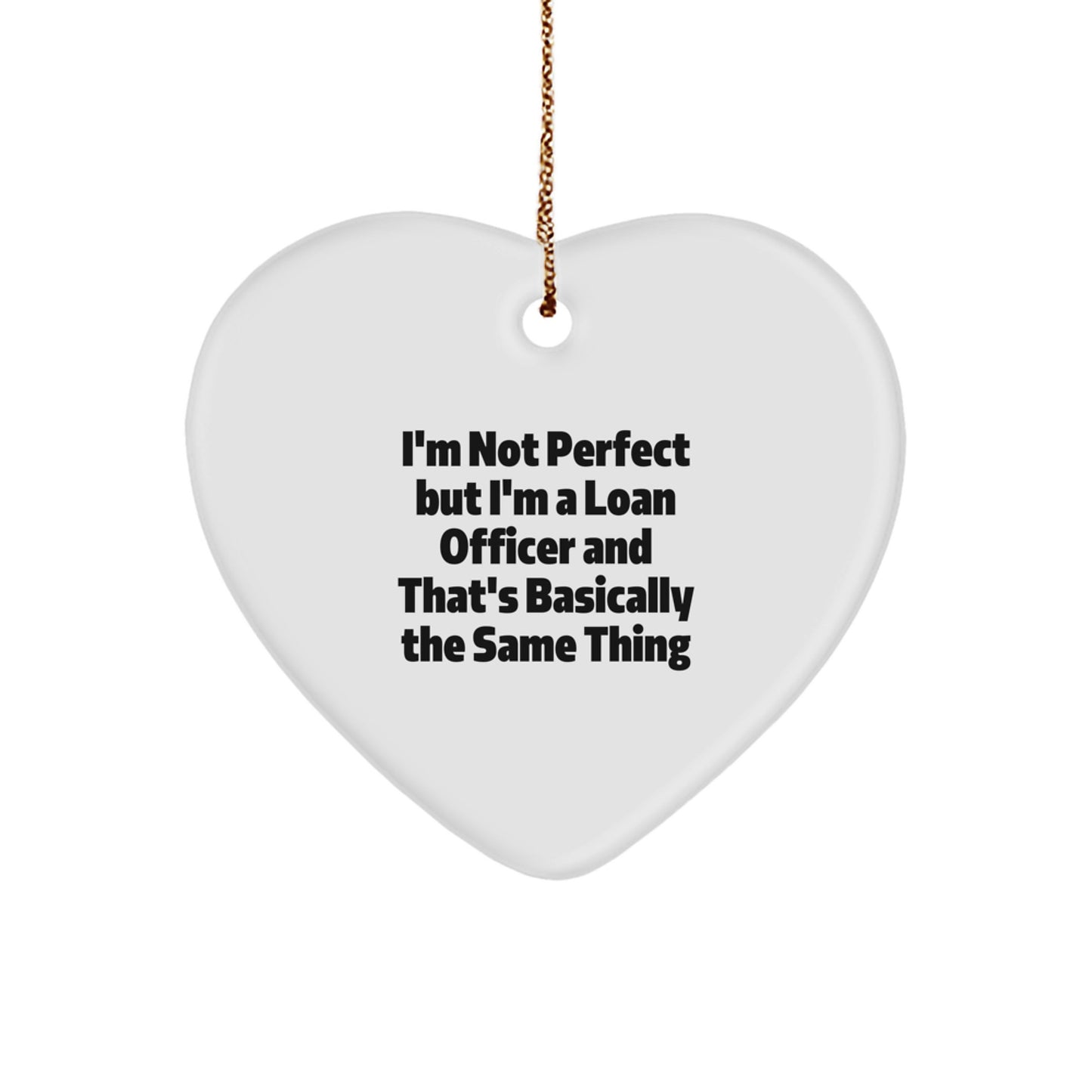 Loan Officer Heart Christmas Ornament Favorite for Kids Gift - Image 1