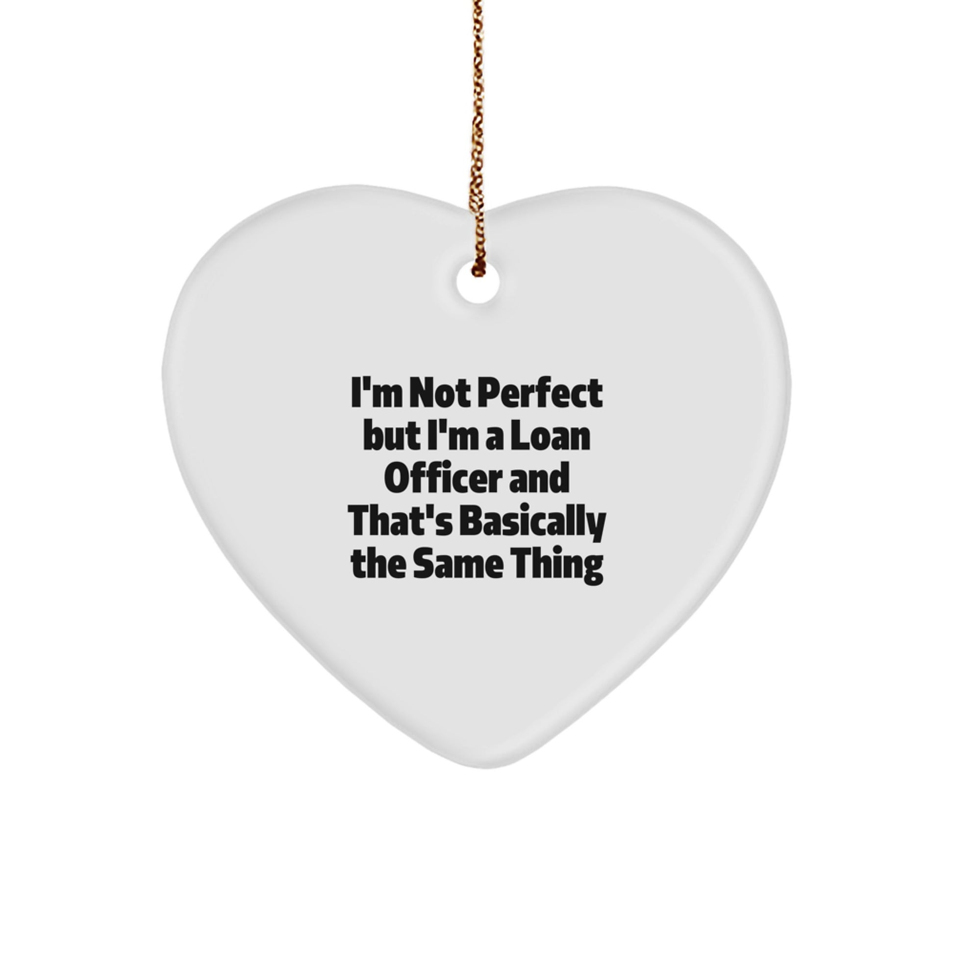 Loan Officer Heart Christmas Ornament Favorite for Kids Gift - Image 1