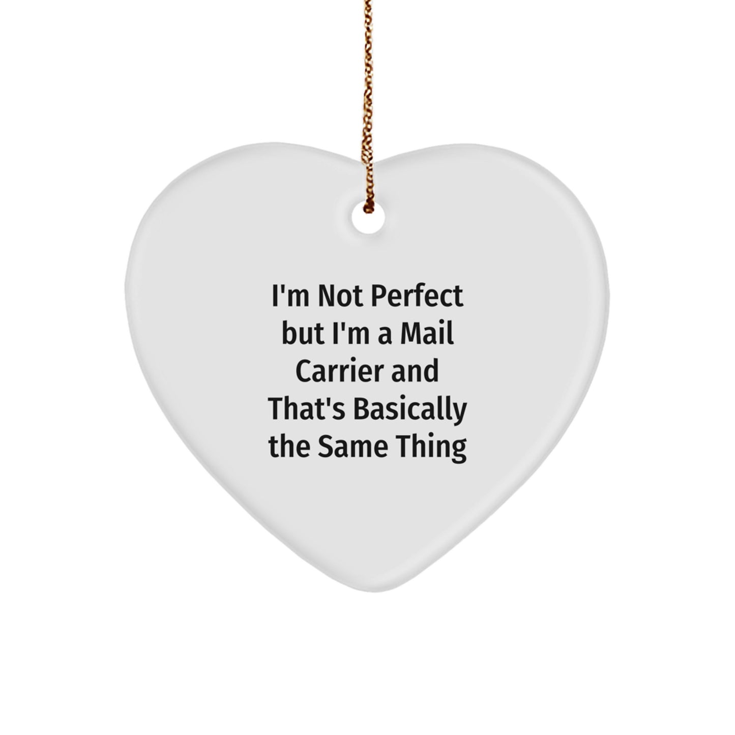 Mail Carrier Heart Ornament Treasure for Family Holiday Christmas Gift - Image 1