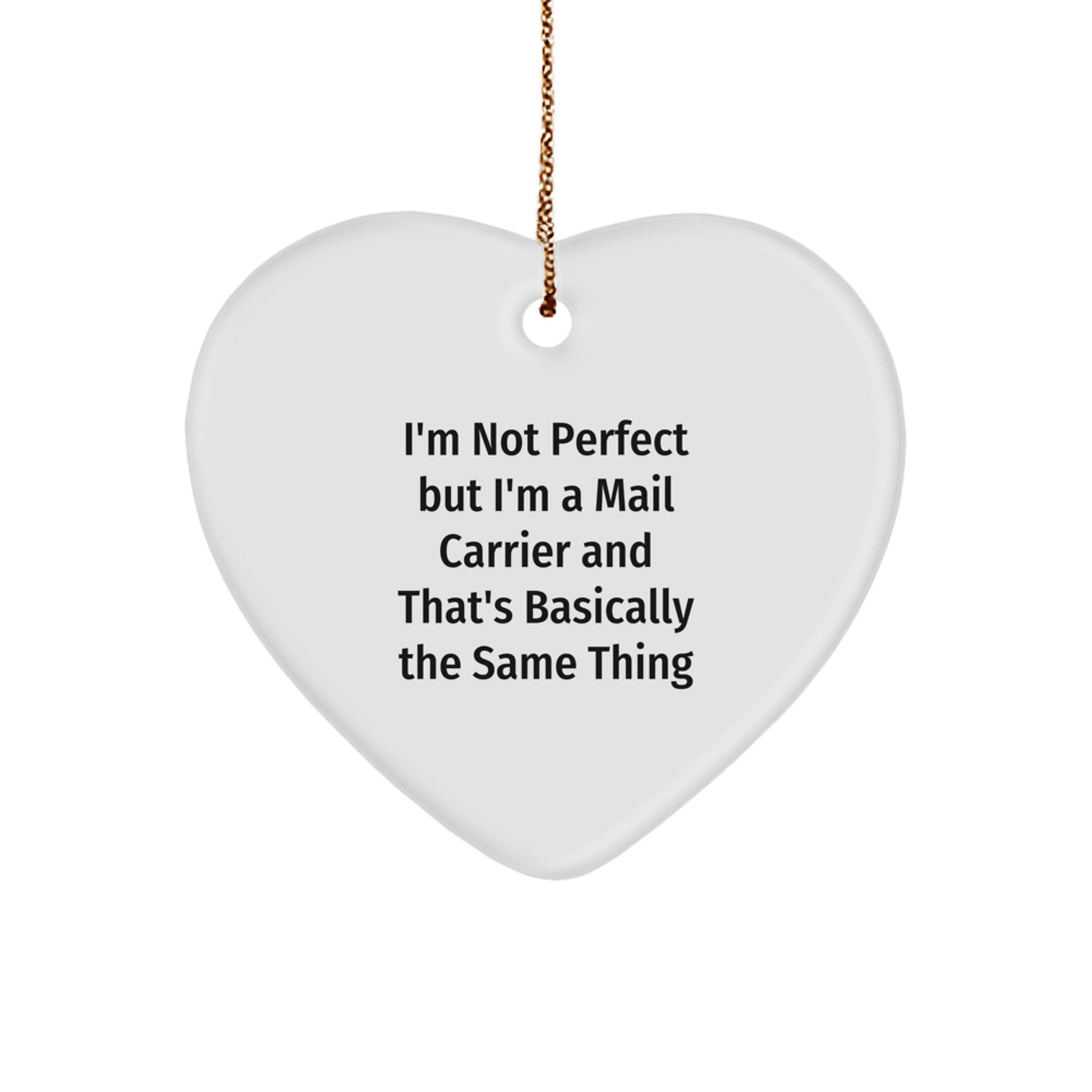 Mail Carrier Heart Ornament Treasure for Family Holiday Christmas Gift - Image 1