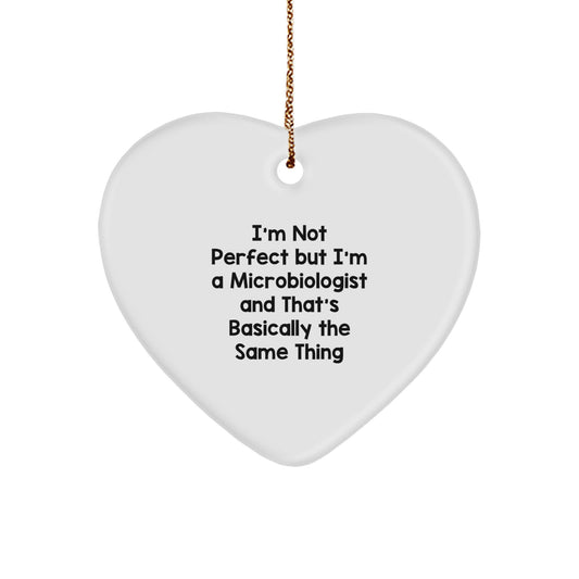 Favorite Microbiologist Heart Ornament for Kids Christmas Gift - Image 1