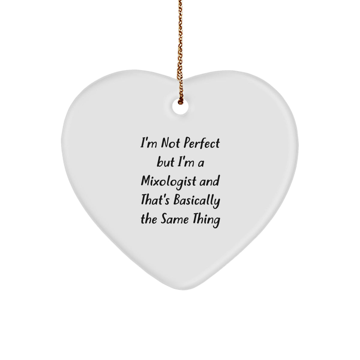 Mixologist Keepsake Christmas Ornament for Him Gift - Image 1