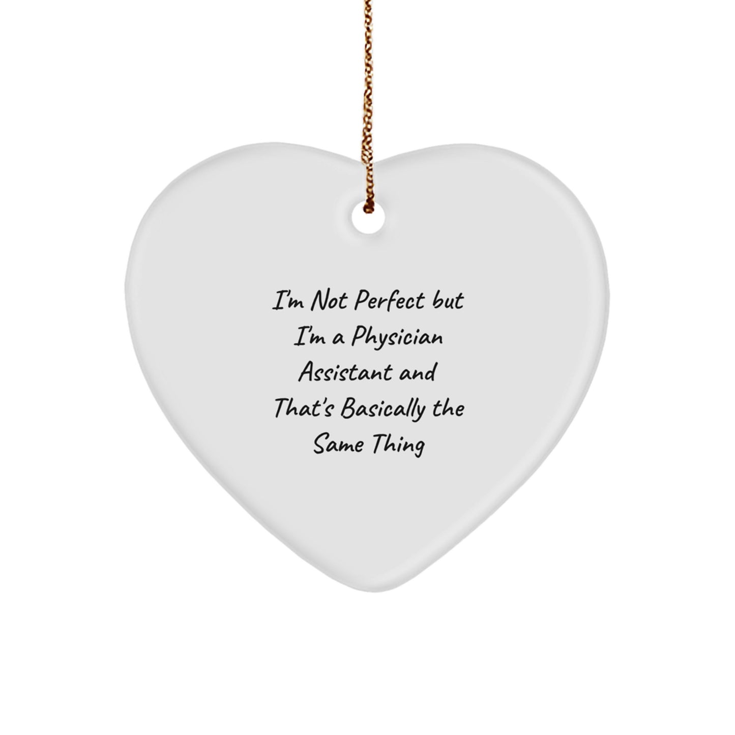 Physician Assistant Heart Ornament Treasure for Family Christmas Gift - Image 1