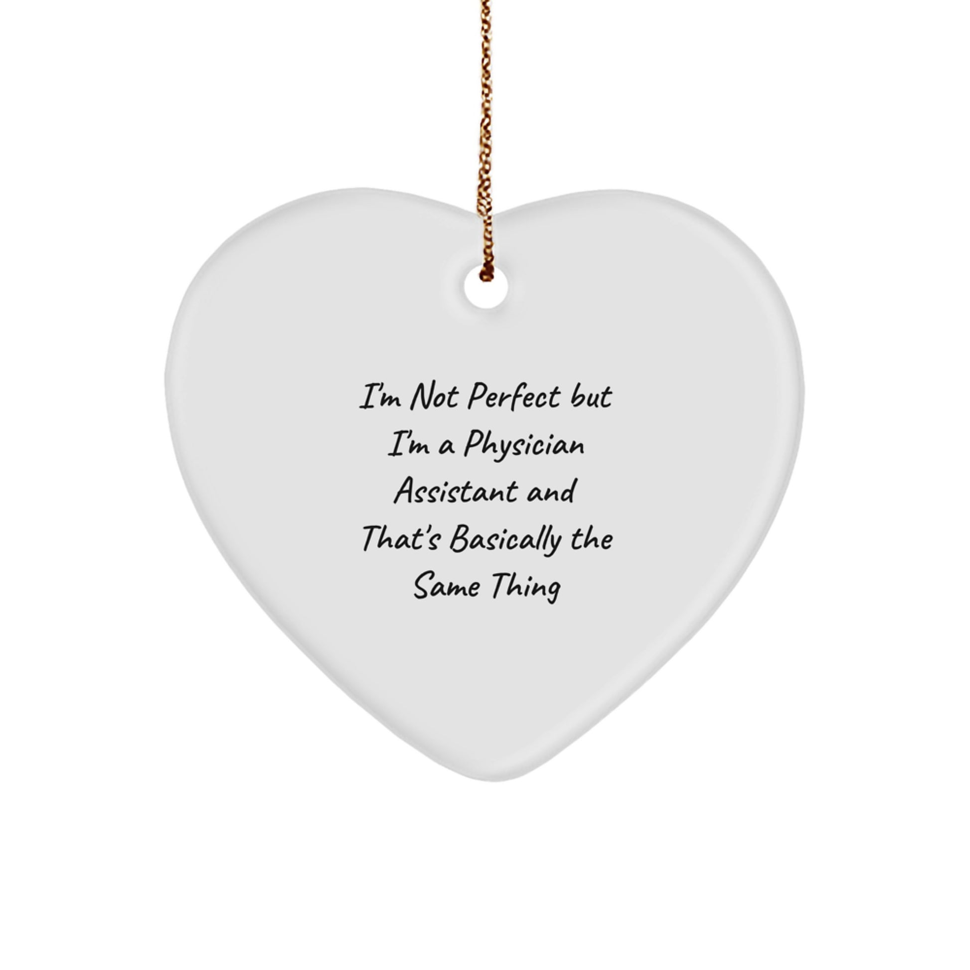 Physician Assistant Heart Ornament Treasure for Family Christmas Gift - Image 1