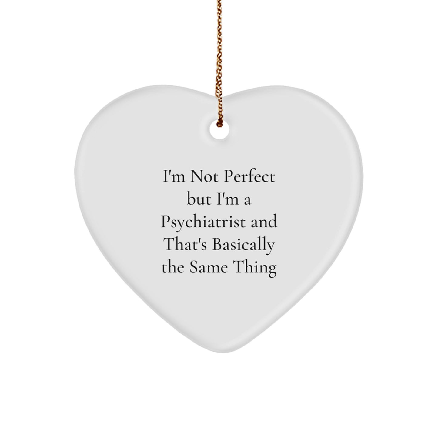 Favorite Kids Psychiatrist Heart Ornament Christmas Gift for Children - Image 1