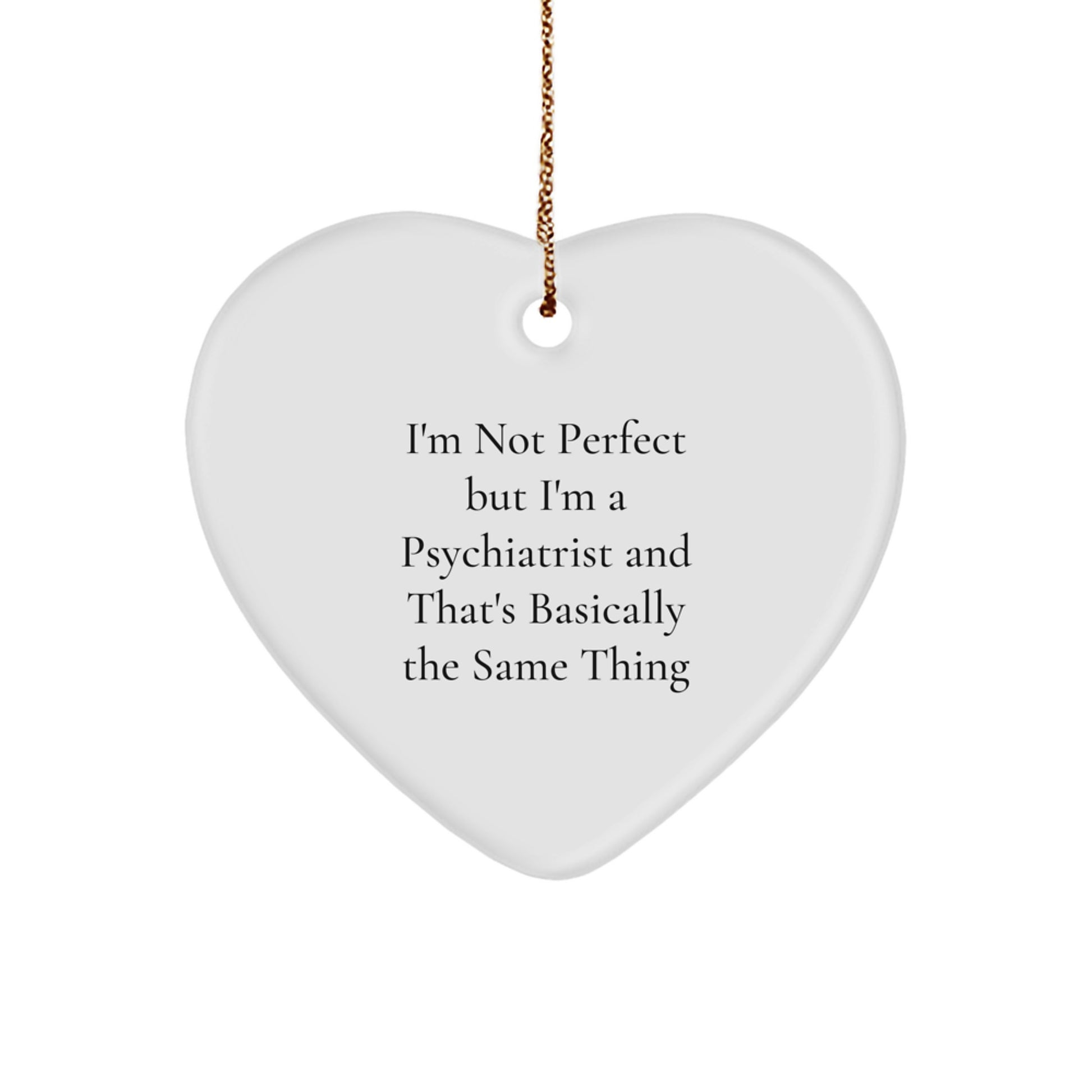 Favorite Kids Psychiatrist Heart Ornament Christmas Gift for Children - Image 1