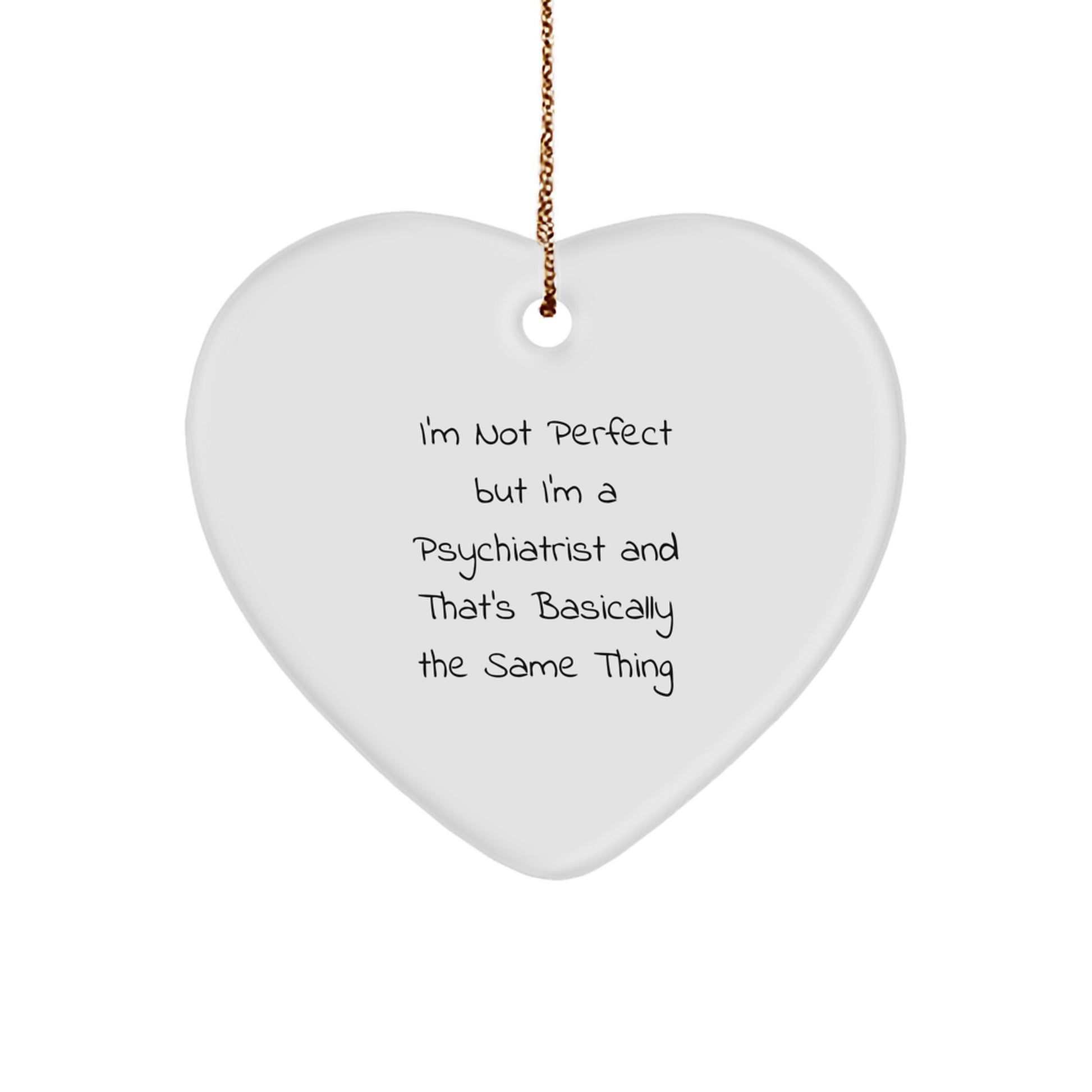 Christmas Gift for Her Psychiatrist Heart Ornament Present Bright - Image 1