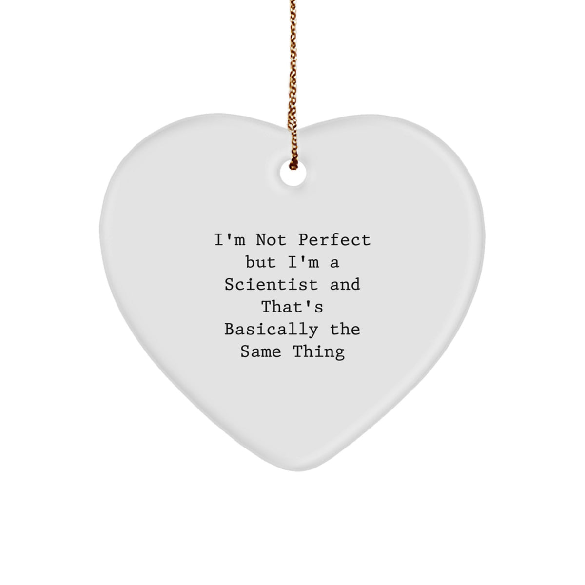 Scientist Favorite Heart Ornament Christmas Gift for Kids Bright - Image 1