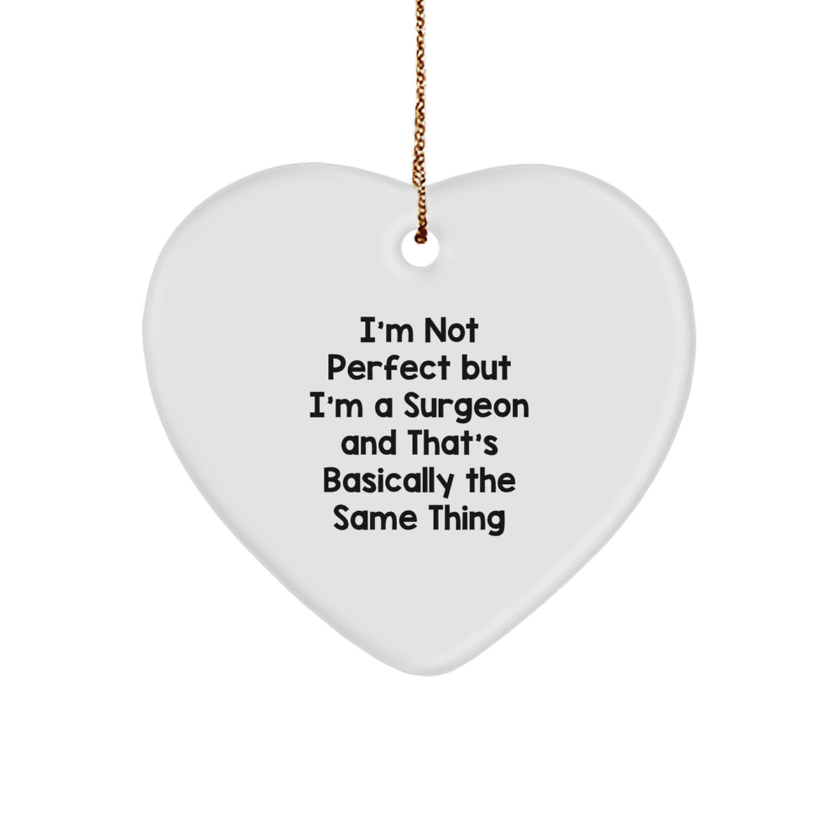 Surgeon Heart Keepsake Bright Christmas Ornament for Him Gift - Image 1