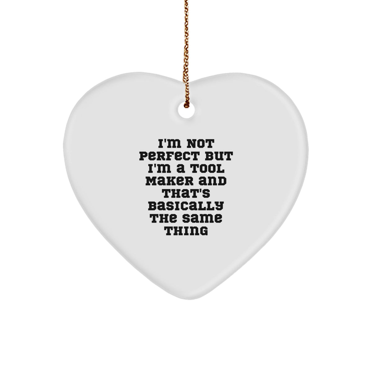 Tool Maker Keepsake Christmas Ornament for Him Gift - Image 1