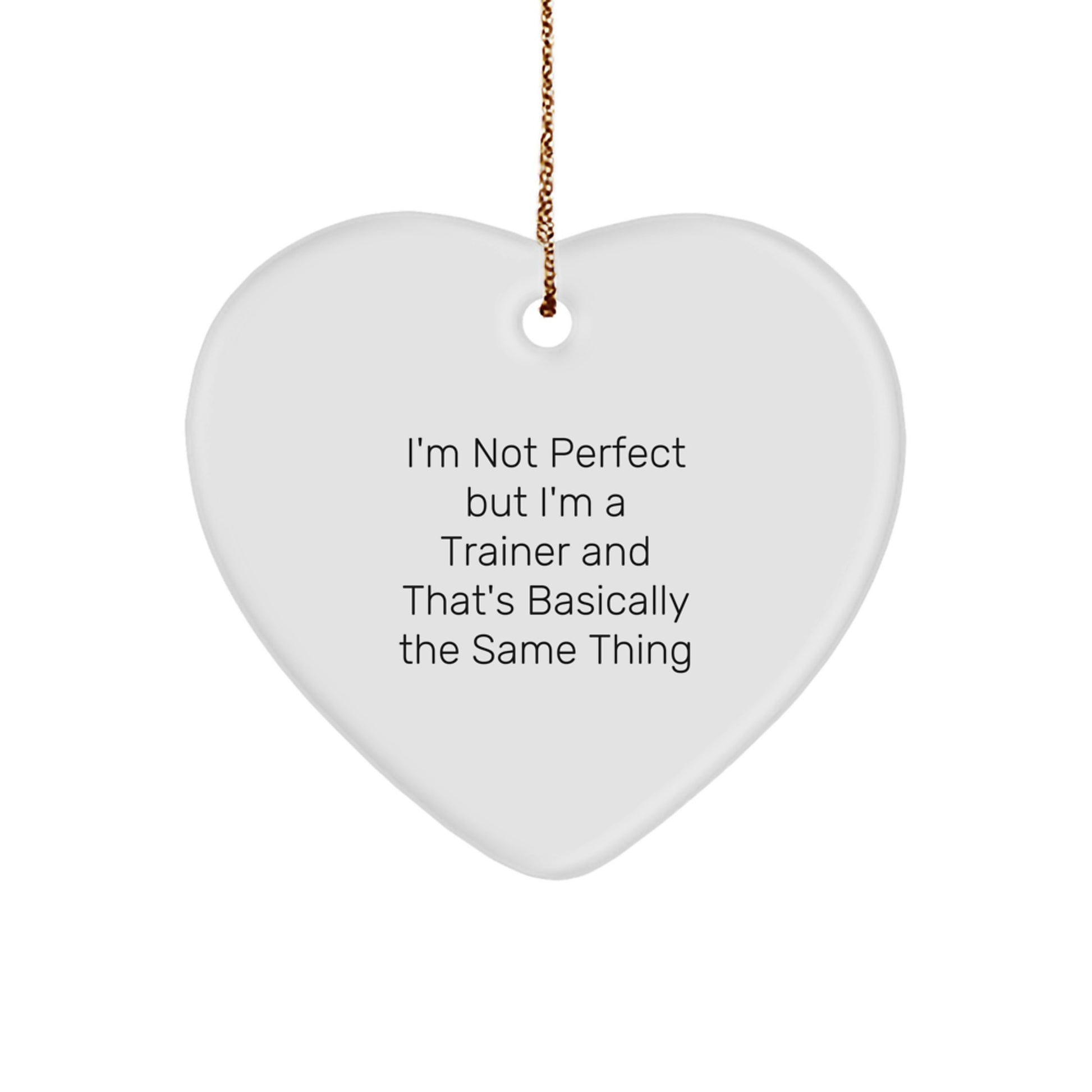 Trainer Favorite Heart Ornament Christmas Gift for Kids - Image 1