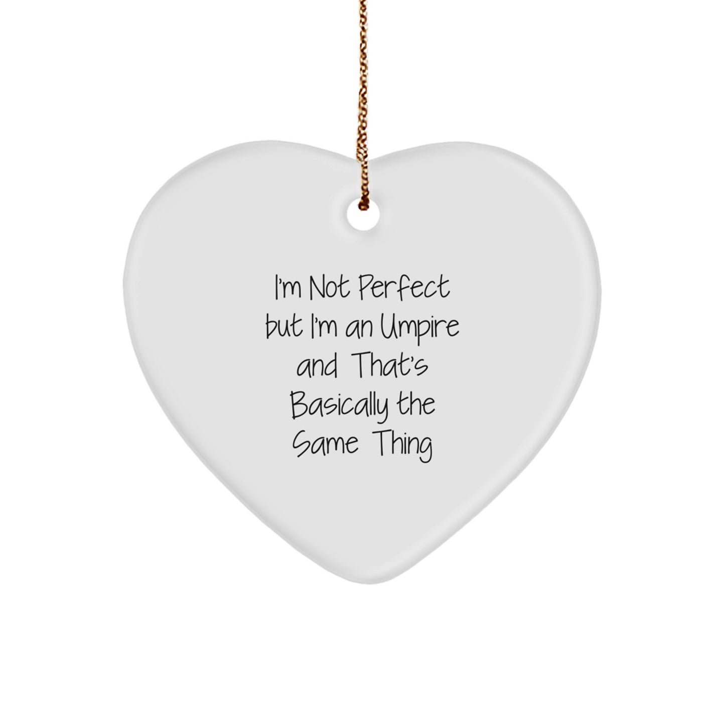 Umpire Heart Christmas Ornament Idea for Coworkers Gift - Image 1