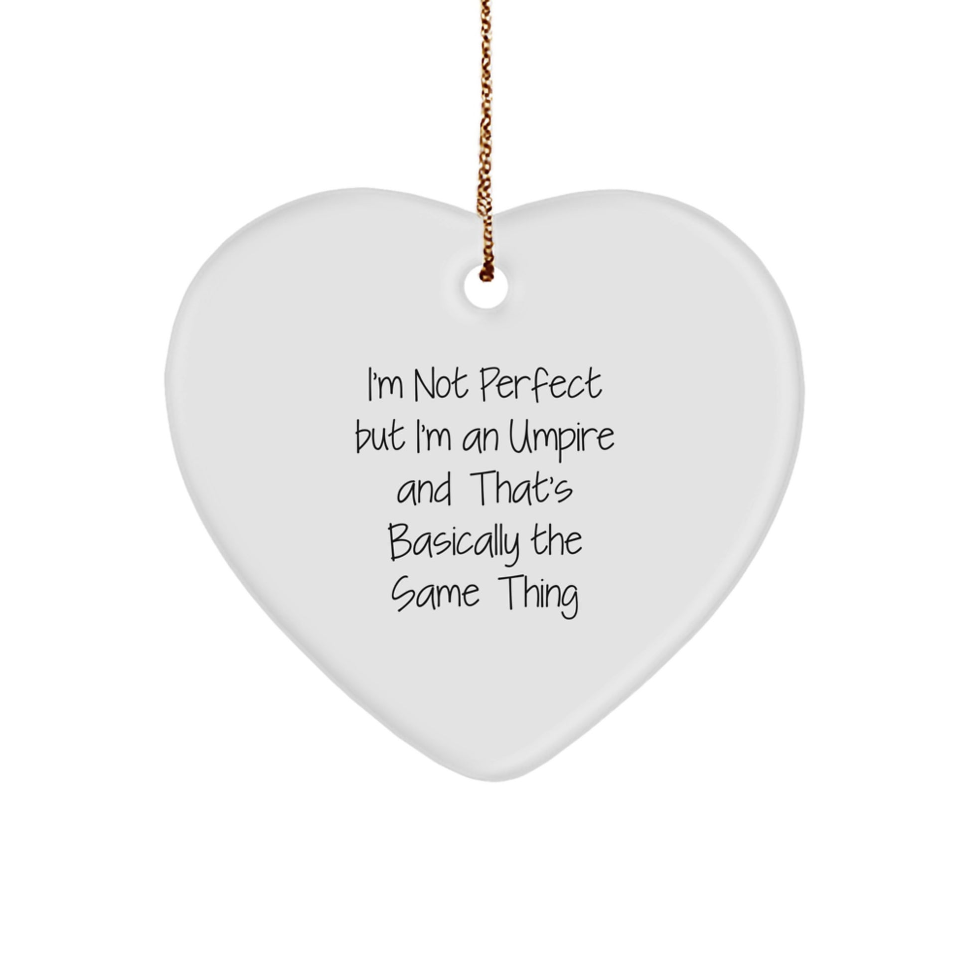Umpire Heart Christmas Ornament Idea for Coworkers Gift - Image 1