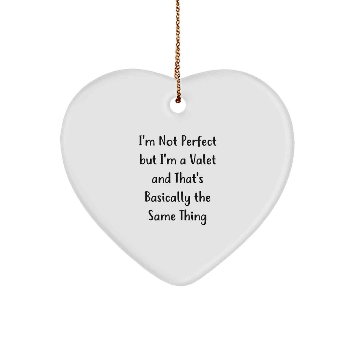 Witty Valet Heart Ornament Christmas Gift for Roommates - Image 1