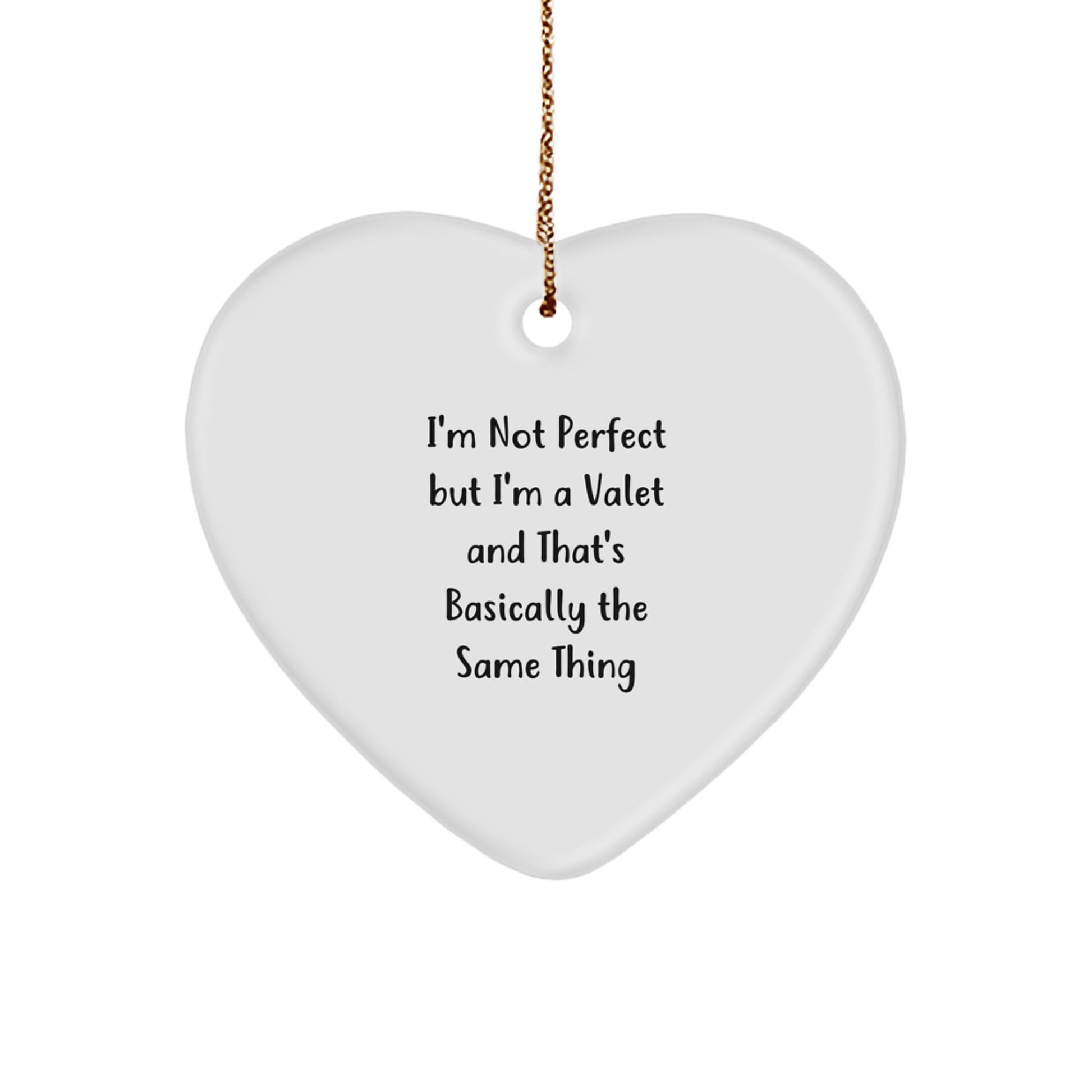 Witty Valet Heart Ornament Christmas Gift for Roommates - Image 1