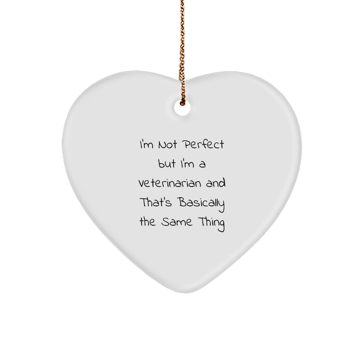 Veterinarian Heart Ornament Idea for Coworkers Christmas Gift - Image 1