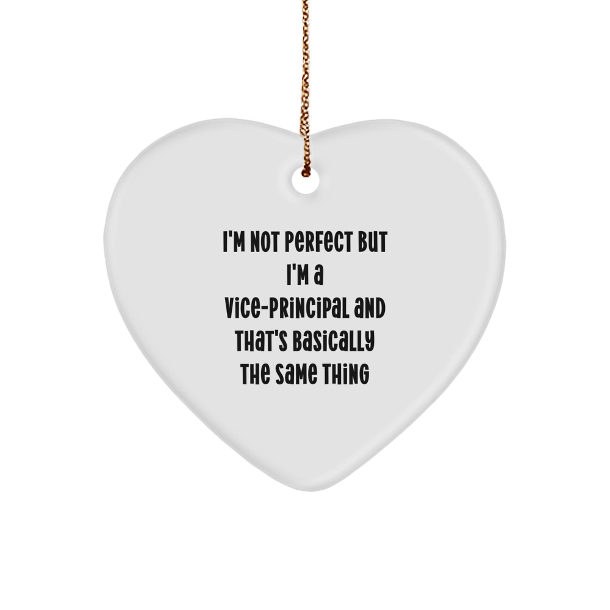 Christmas Gift for Her Vice-Principal Heart Ornament Present - Image 1