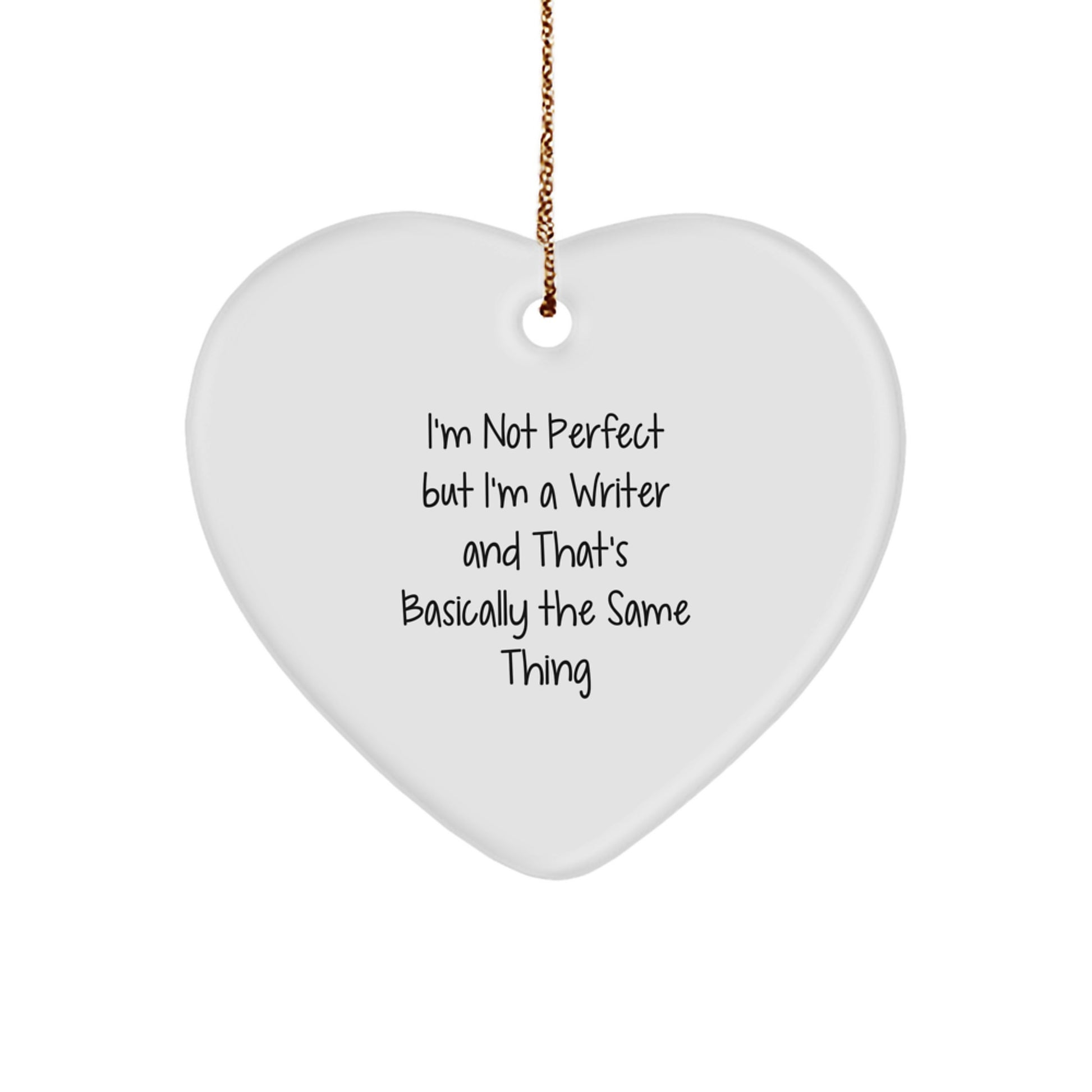 Witty Writer Christmas Ornament Gift for Friends - Image 1