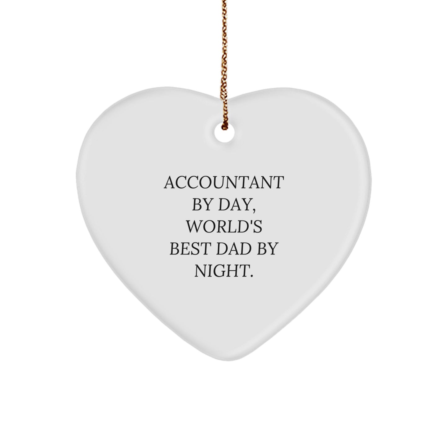 Novelty Accountant By Day, Best Dad Night Tree Ornament for Friends Gift - Image 1