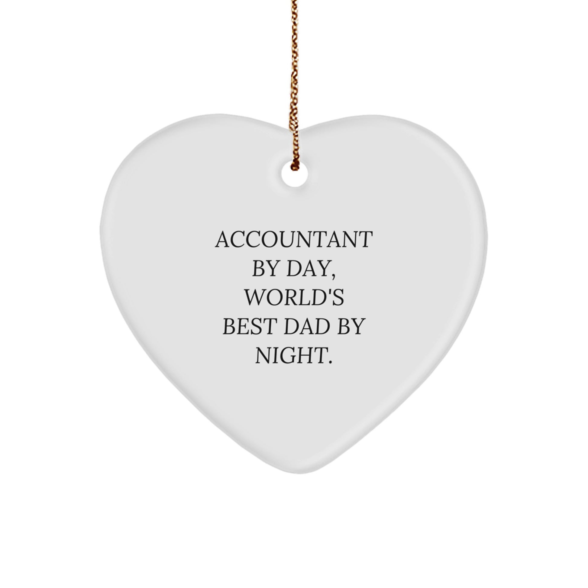 Novelty Accountant By Day, Best Dad Night Tree Ornament for Friends Gift - Image 1