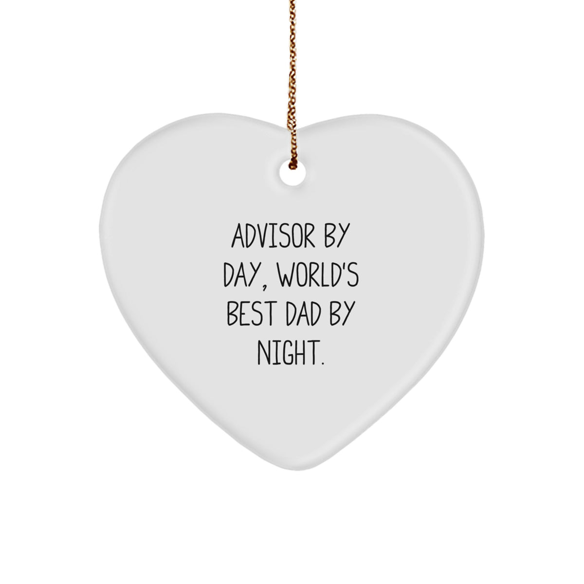 Advisor Christmas Ornament Idea for Coworkers Holiday Keepsake Gift - Image 1