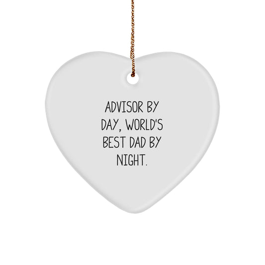 Advisor Christmas Ornament Idea for Coworkers Holiday Keepsake Gift - Image 1