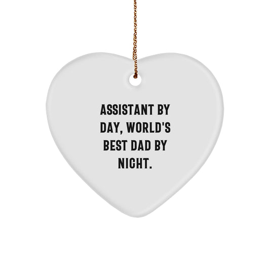 Christmas Gift for Her Assistant By Day World's Best Dad By Night - Image 1