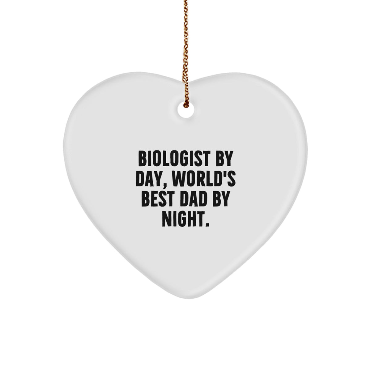 Christmas Gift for Roommates Biologist Heart Ornament Collectible - Image 1