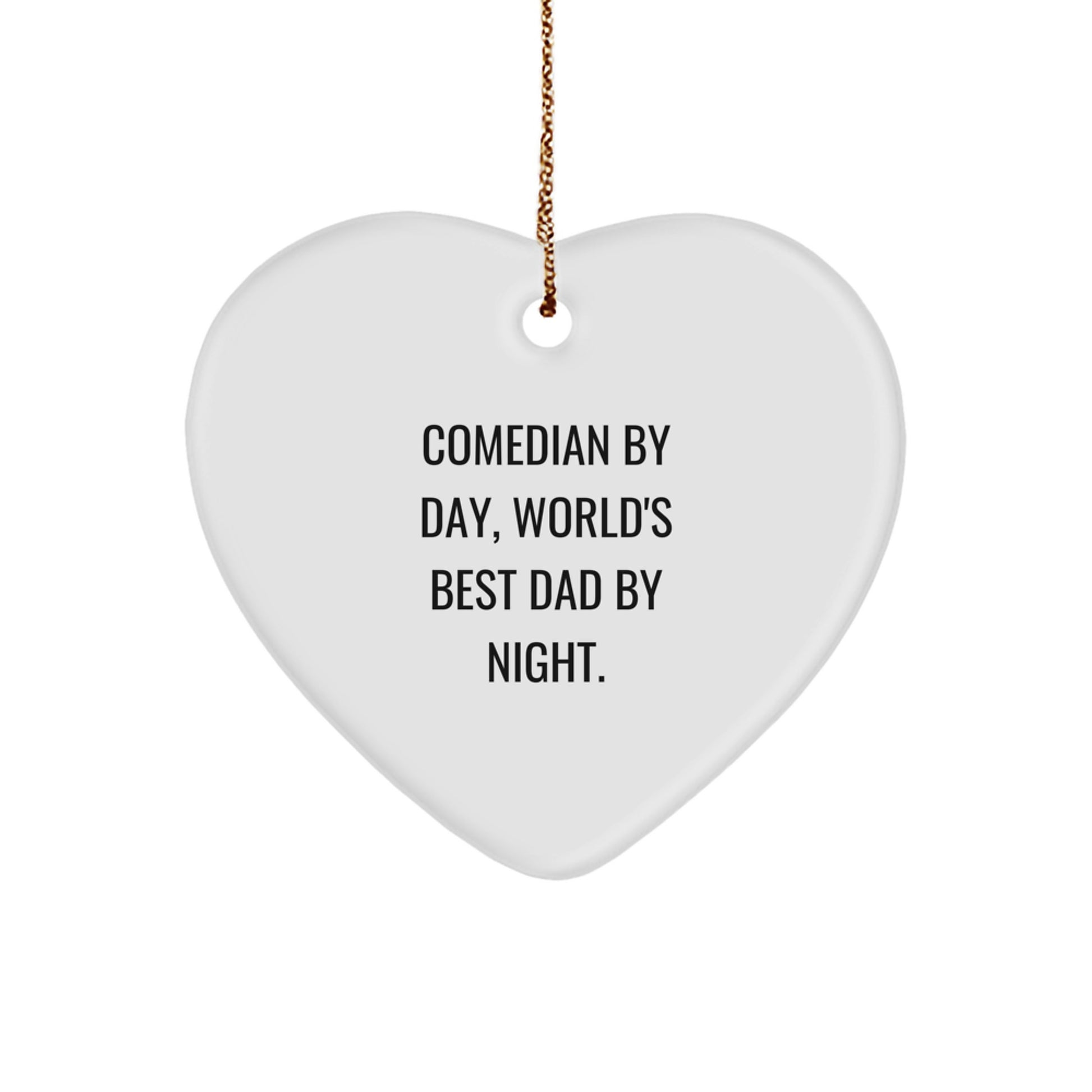 Comedian Heart Ornament Idea for Coworkers Christmas Holiday Gift - Image 1