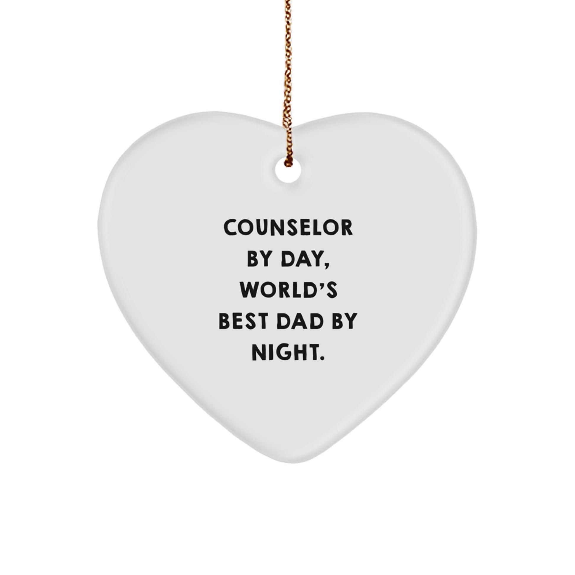 Christmas Gift for Teens Surprise Counselor Heart Ornament - Image 1